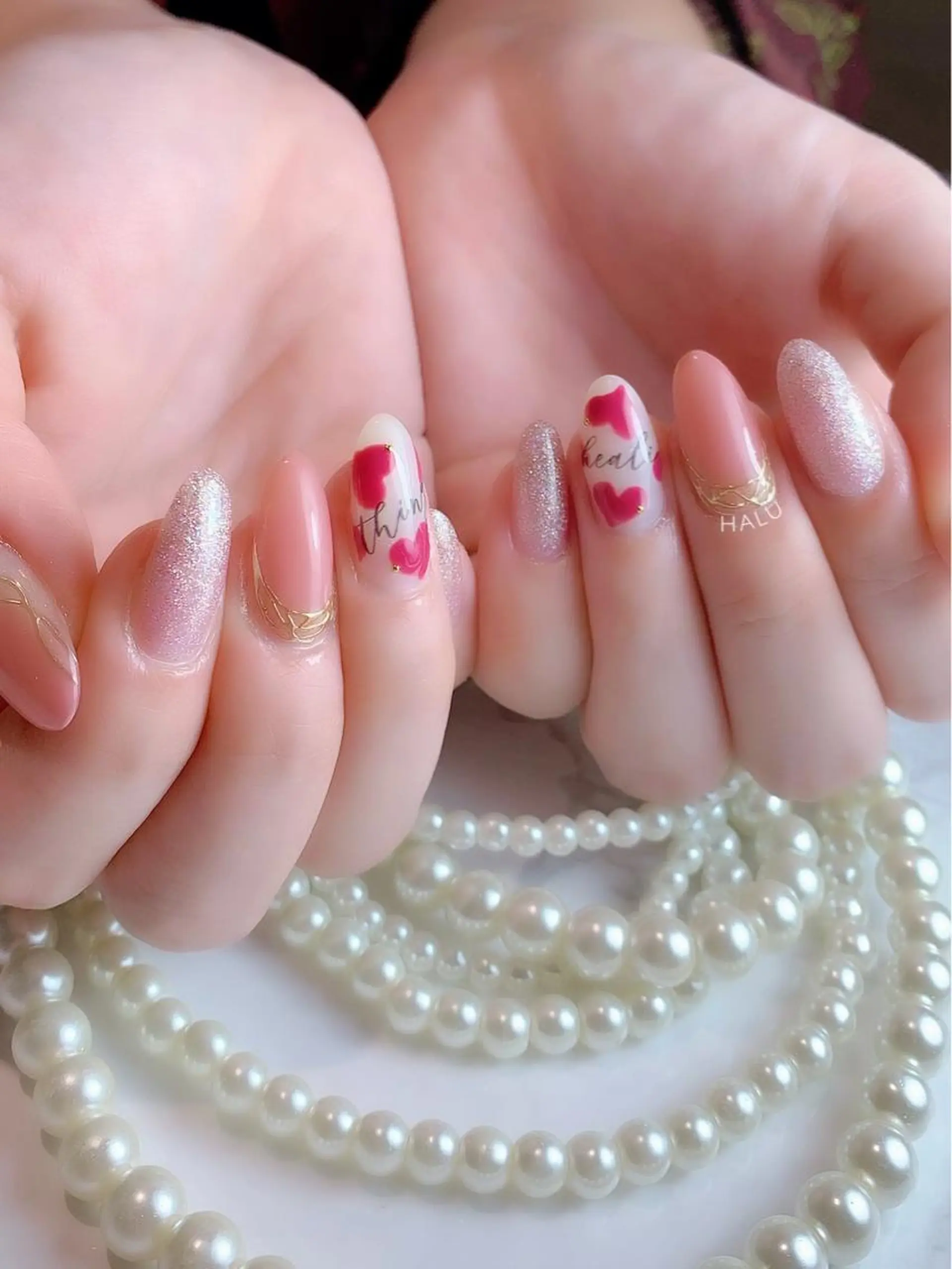 ネイル ハート HALU ハルのネイルデザイン
