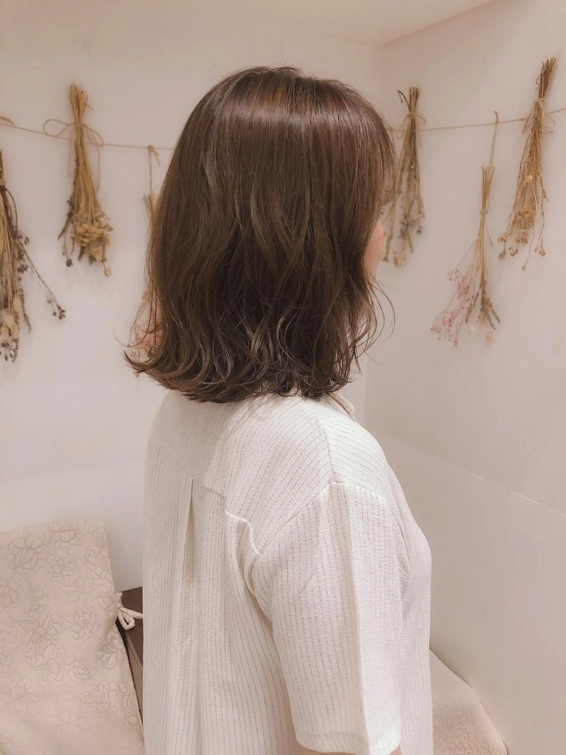 ミディアム カラー グレージュ はだゆうき @hadadan08のヘアスタイル