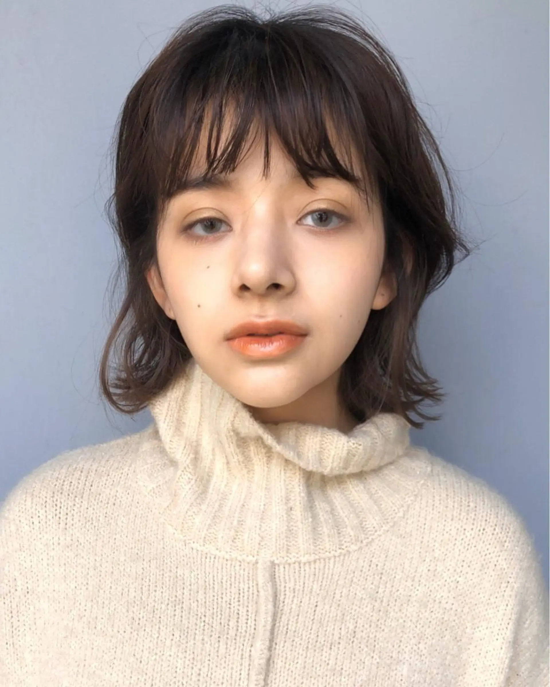 ミディアム ヘアカラー トリートメント ボブ／レイヤー／艶 🦕risa  森下のヘアスタイル