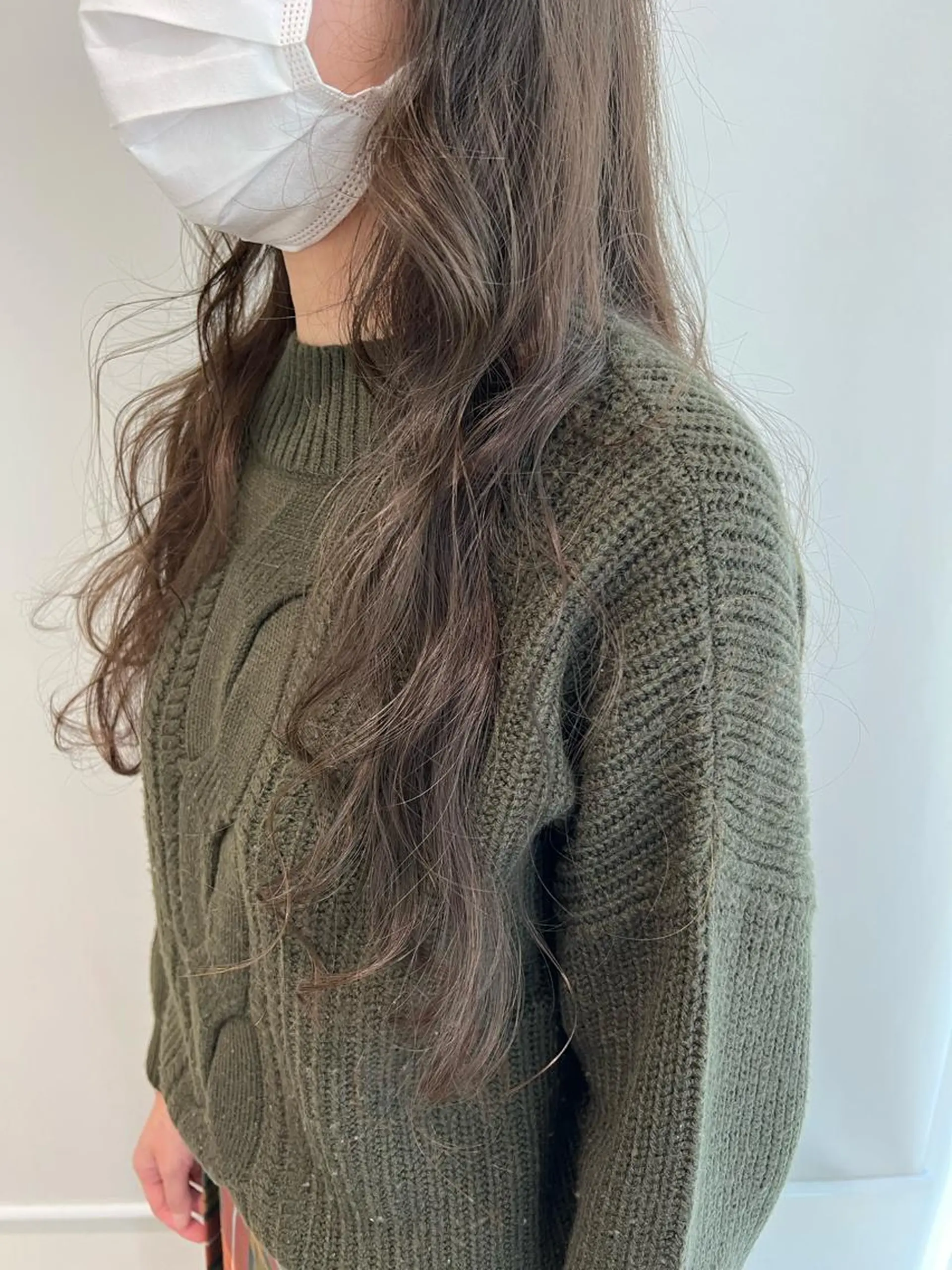 ロング カラー パーマ グレージュ ロング ヘアカラー トリートメント 加藤 綾華のヘアスタイル