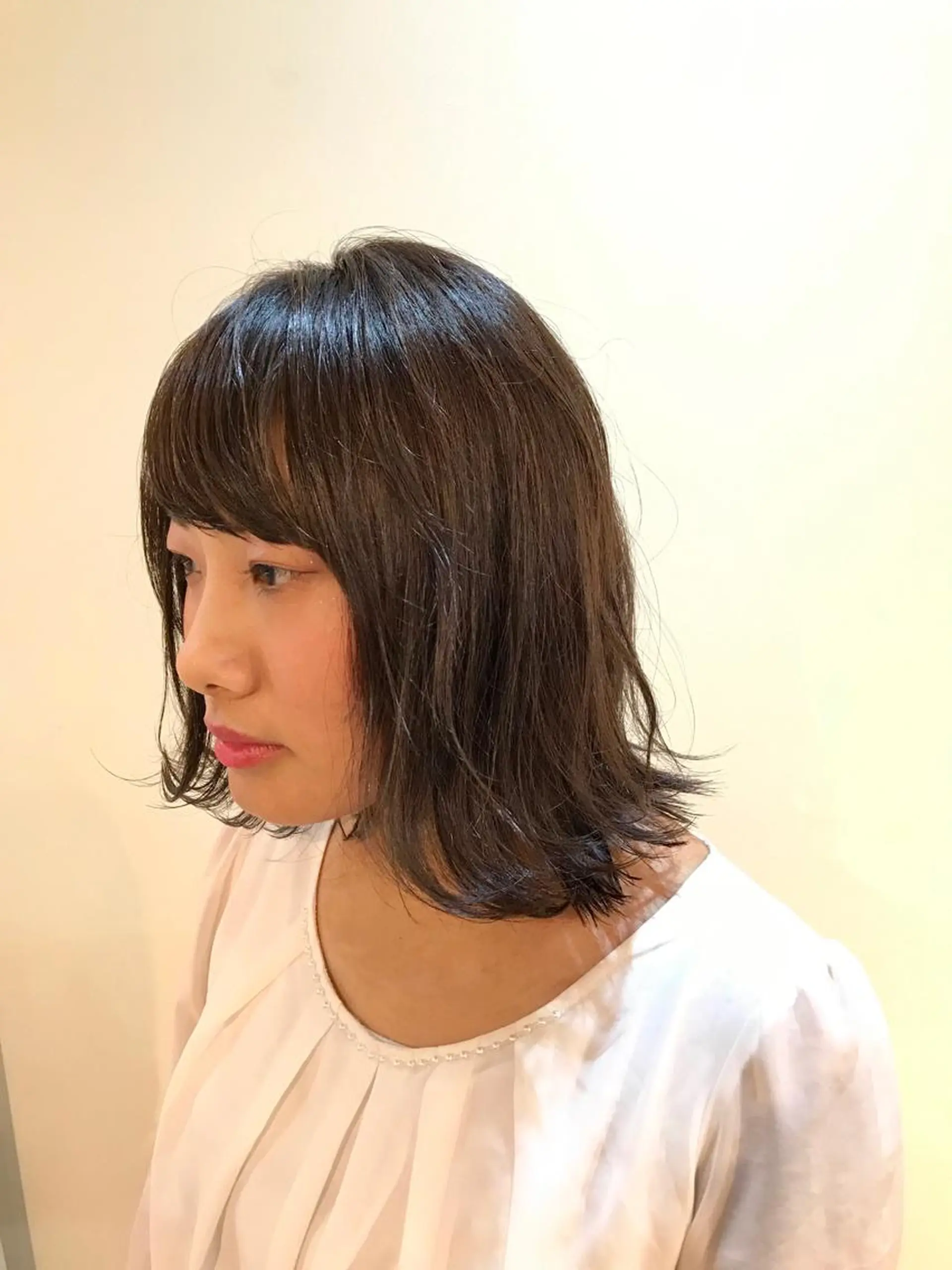 ミディアム 小杉輝/ショート /艶カラー✨のヘアスタイル