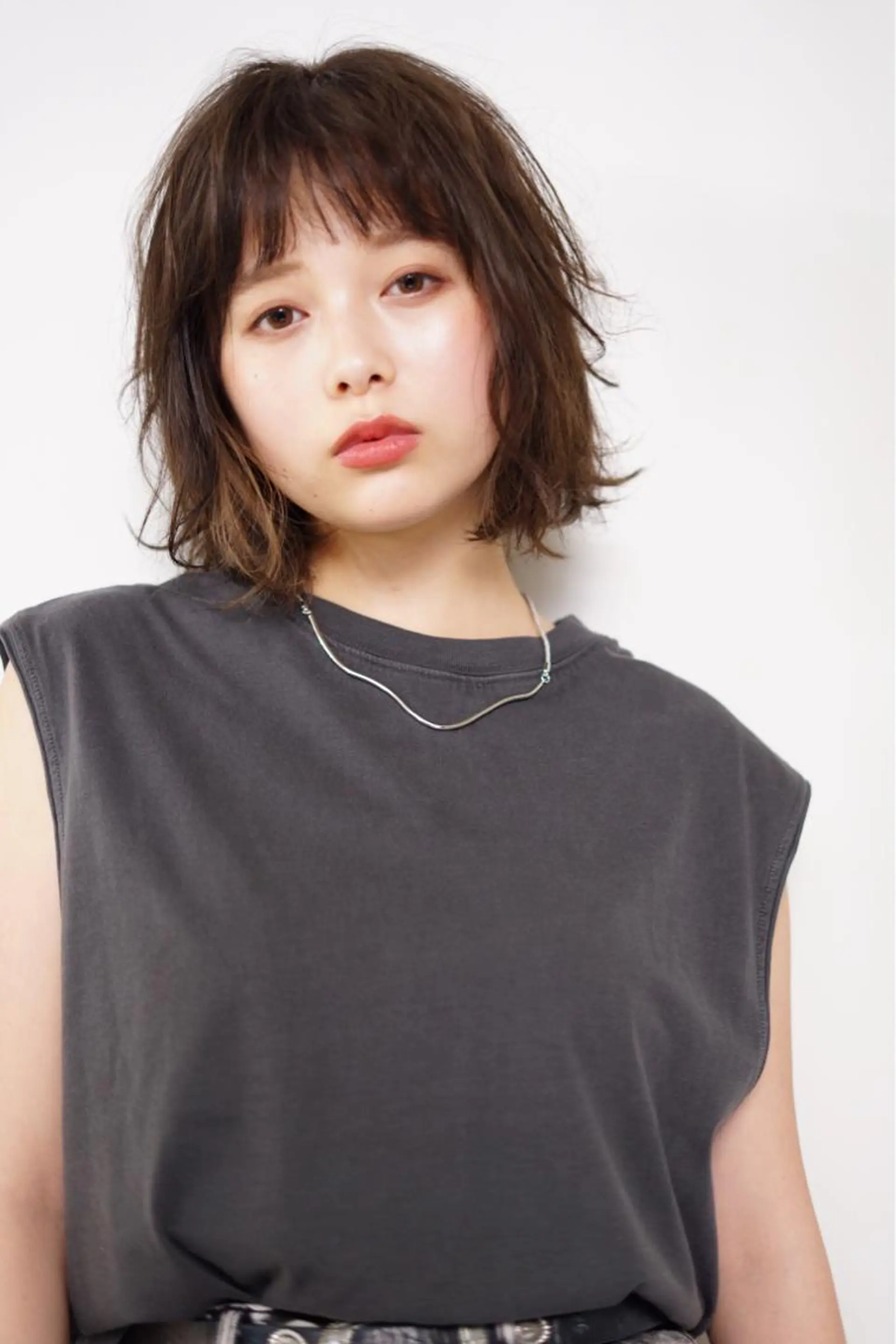 ショート カラー レイヤー/韓国/ 顔周り/しんやのヘアスタイル