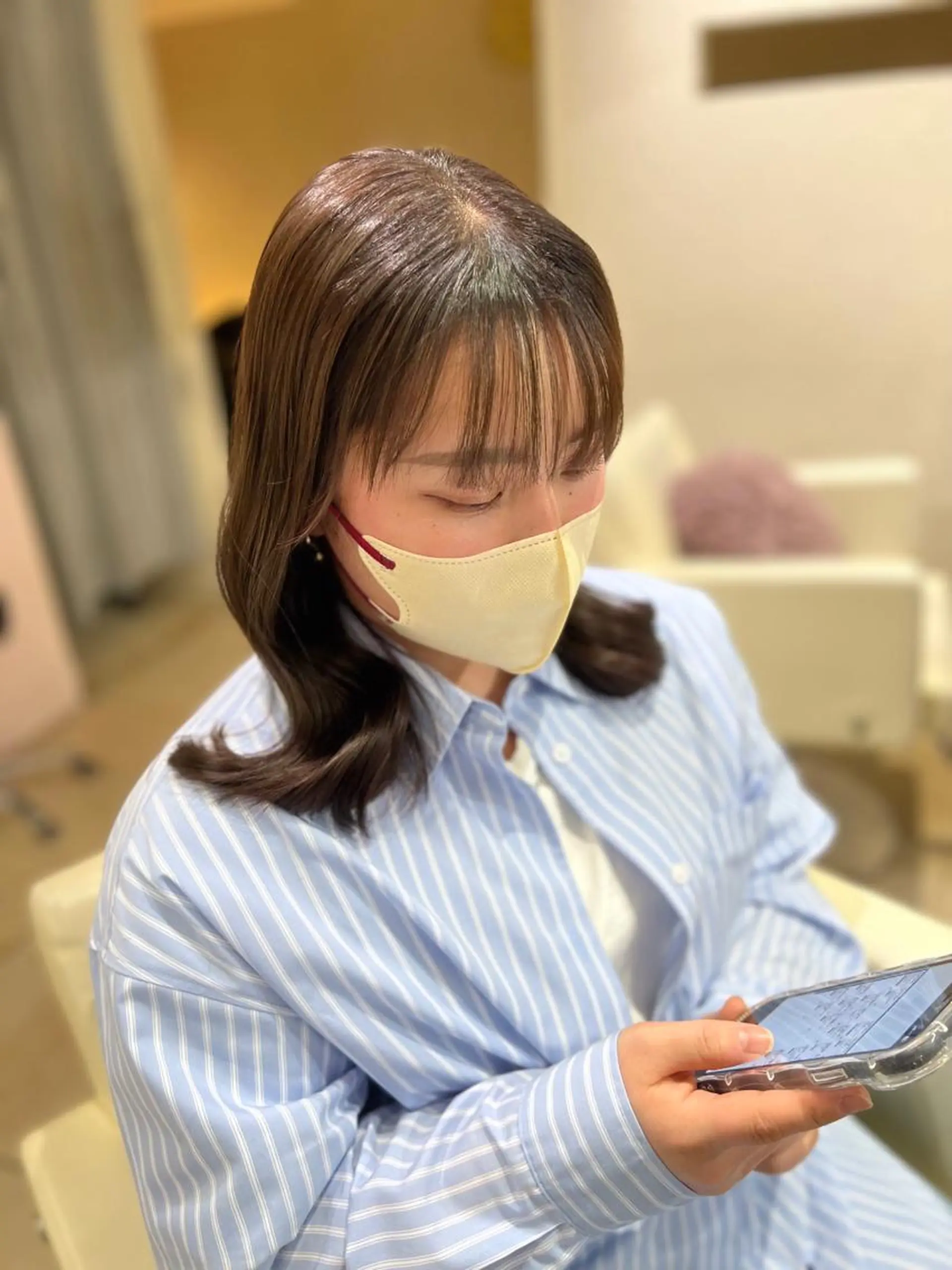 カラー 海外風レイヤー🎀 新宿MOMOKA🍑のヘアスタイル