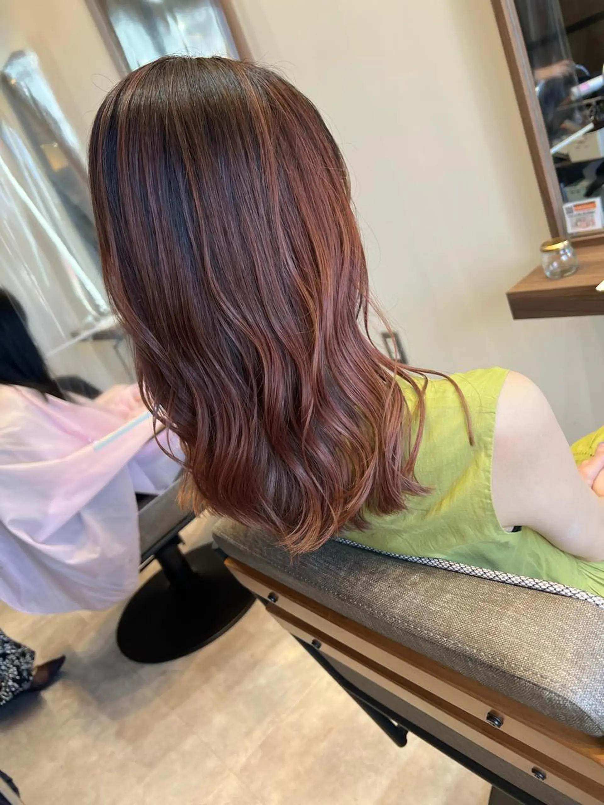 ミディアム カラー 髪質改善/ ブリーチ/中尾のヘアスタイル