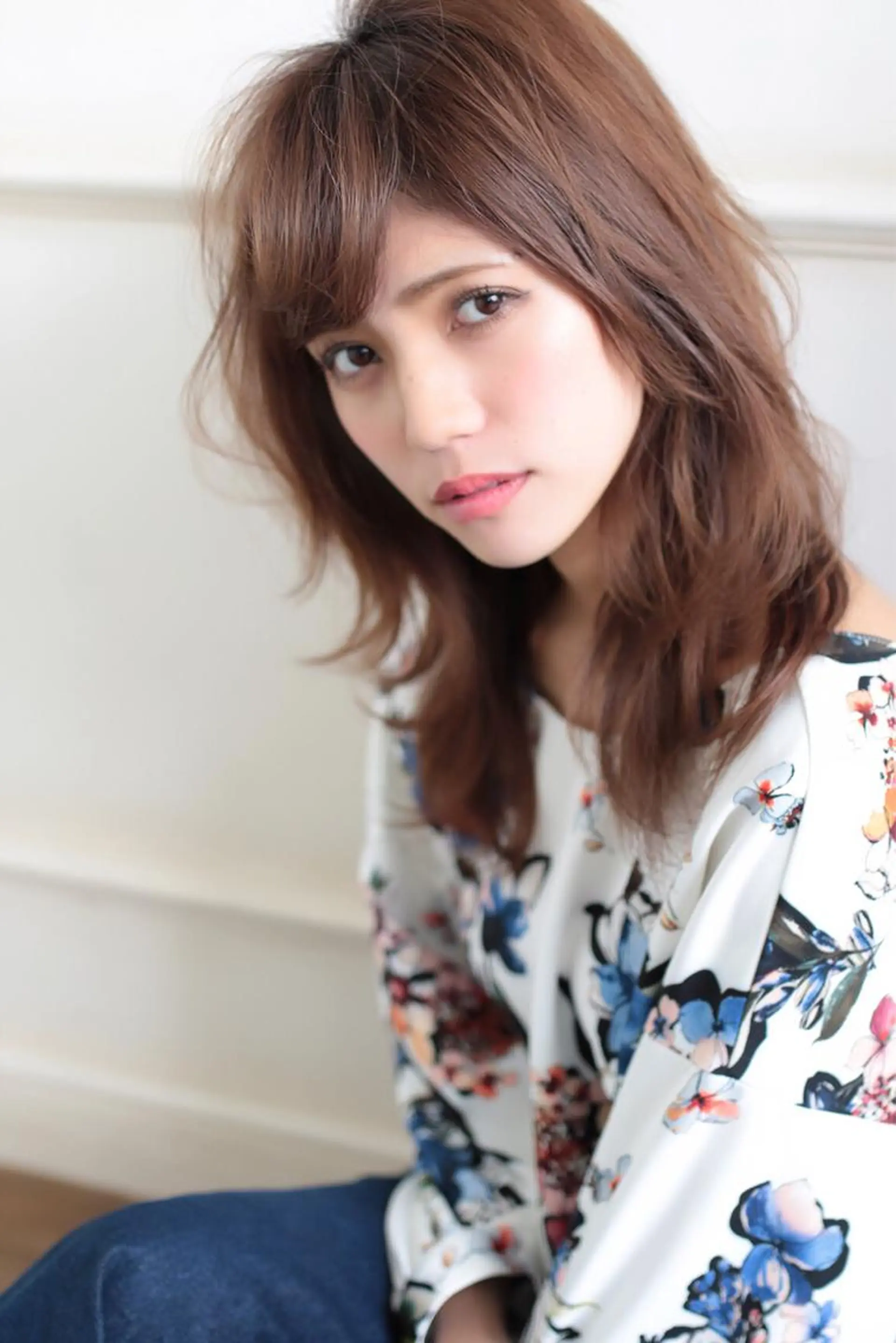 ミディアム カラー カット トリートメント 小顔カット/レイヤー 【WiLL】加藤のヘアスタイル