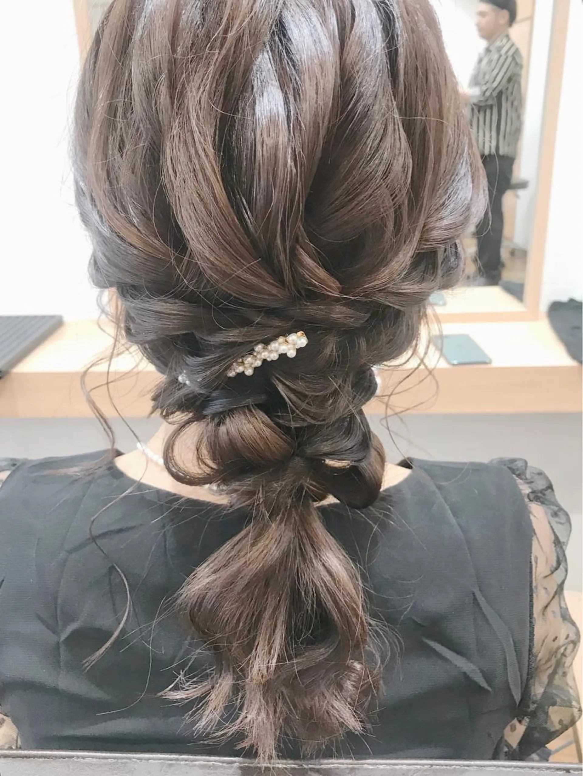 セミロング ヘアアレンジ ヘアセット GRANLUSSO 〜グランルッソ駅前店所属・木口 嘉美のヘアスタイル