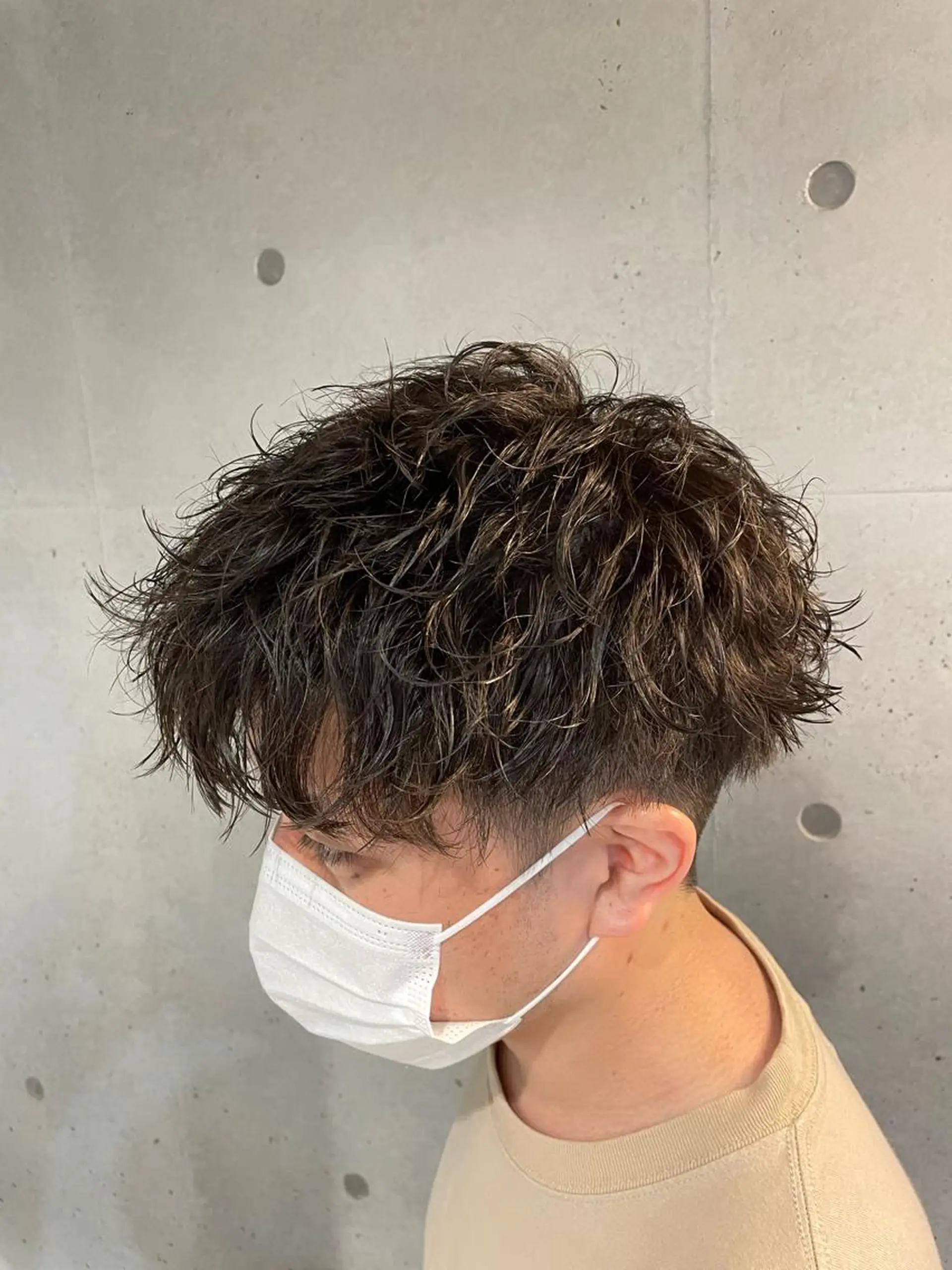 ショート カラー パーマ メンズ メンズパーマ スパイラルパーマ 🔥メンズ超特化🔥 青木海斗のヘアスタイル