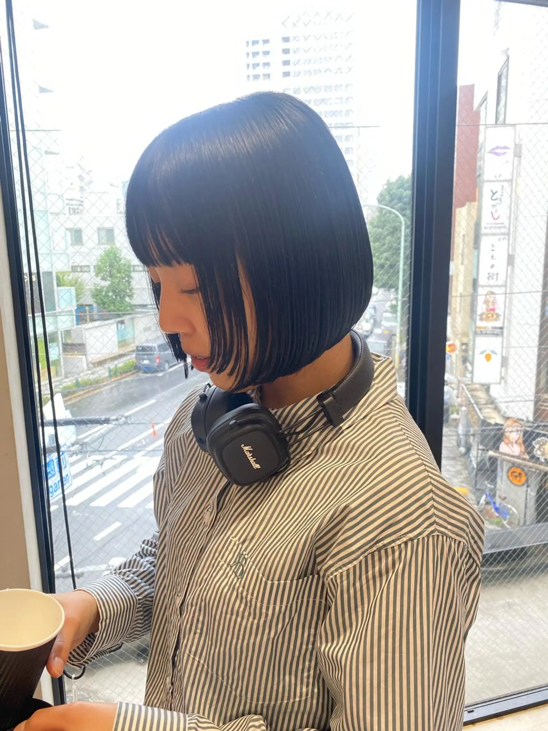 ショート カラー 艶髪/ダークトーン 🩶丸山日向のヘアスタイル