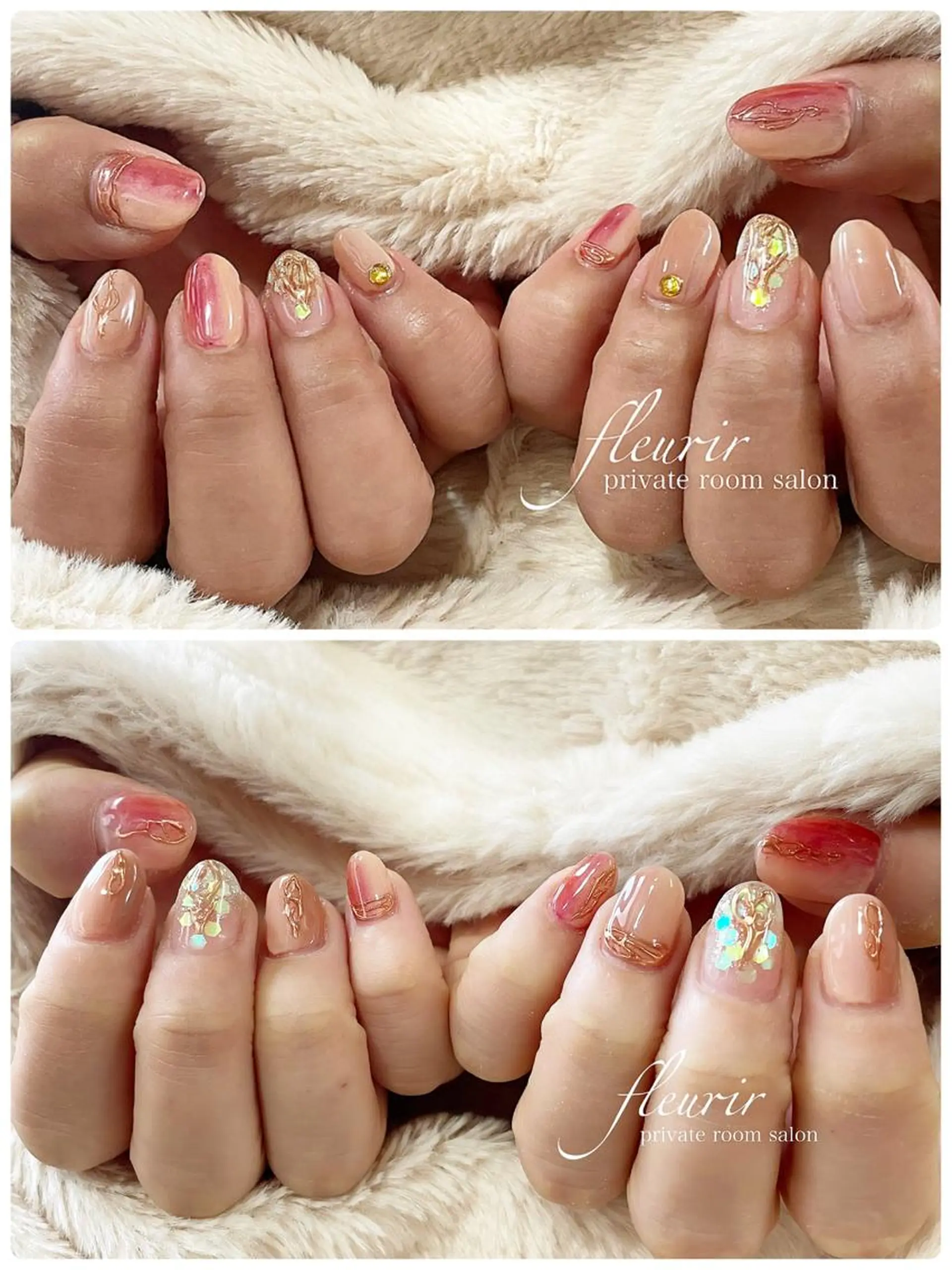 ネイル フルリール 【プライベートサロンのネイルデザイン