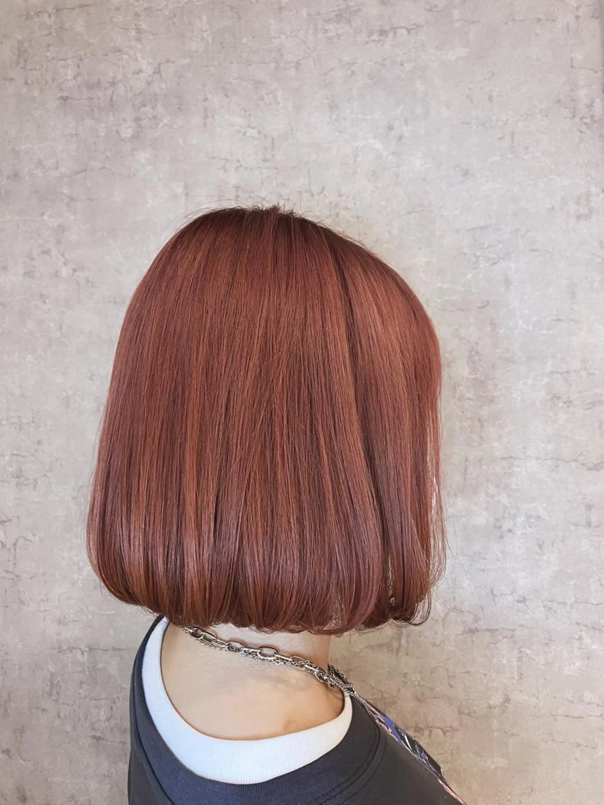 ショート カラー ベージュカラー ピンクカラー ピンクベージュ ボブ hairdressing salon　mulum所属・Kasumi 店長のマツエク・マツパデザイン