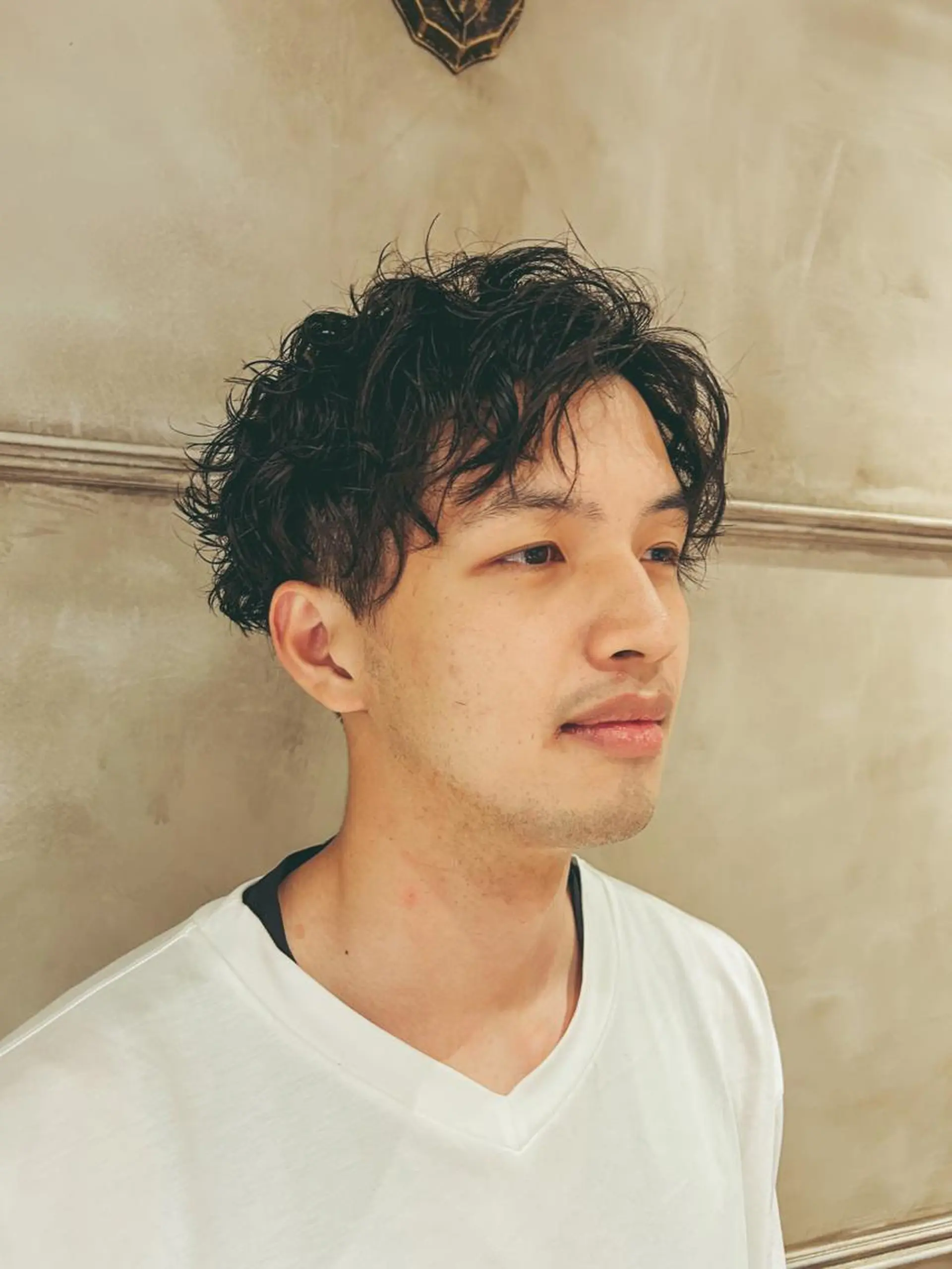 ショート パーマ メンズ Lilly所属・成田 智彩のヘアスタイル