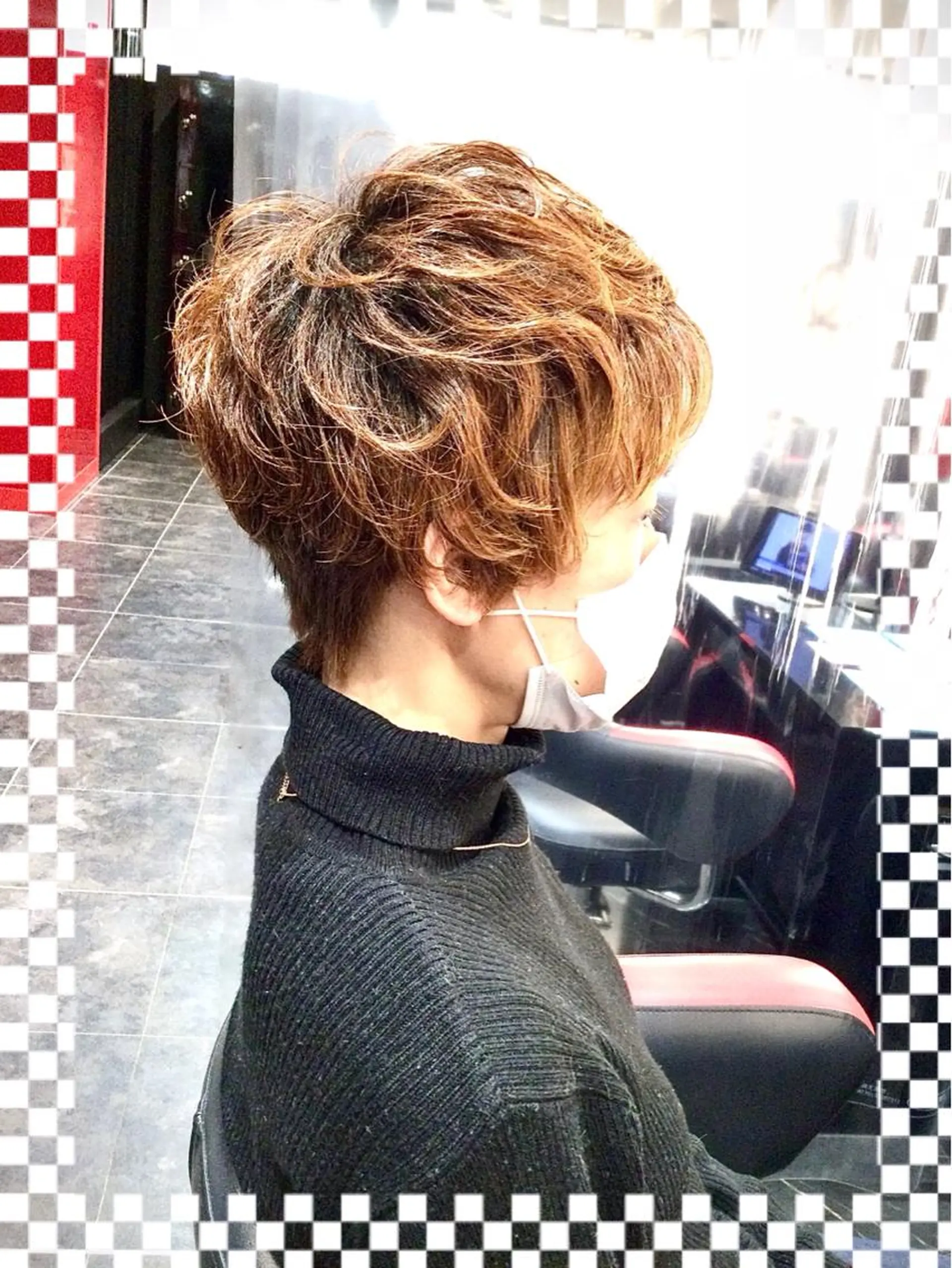 ショート カラー パーマ Annon プライベートサロンのヘアスタイル