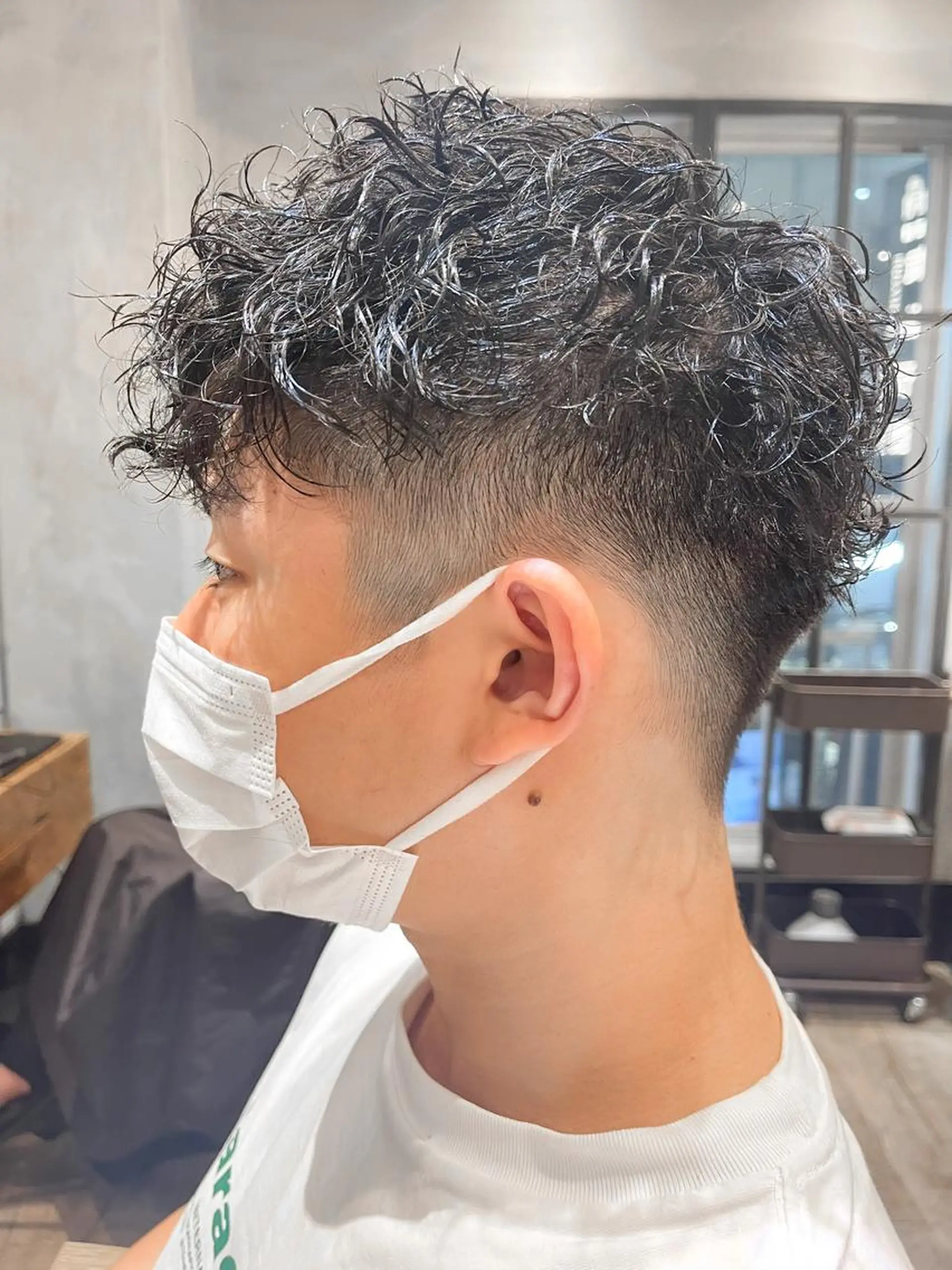 ショート パーマ メンズ マッシュ メンズパーマ ツイストスパイラルパーマ スパイラルパーマ カット パーマ トリートメント ヘアセット amie高崎所属・高崎メンズパーマ 髪質改善TAKEのヘアスタイル
