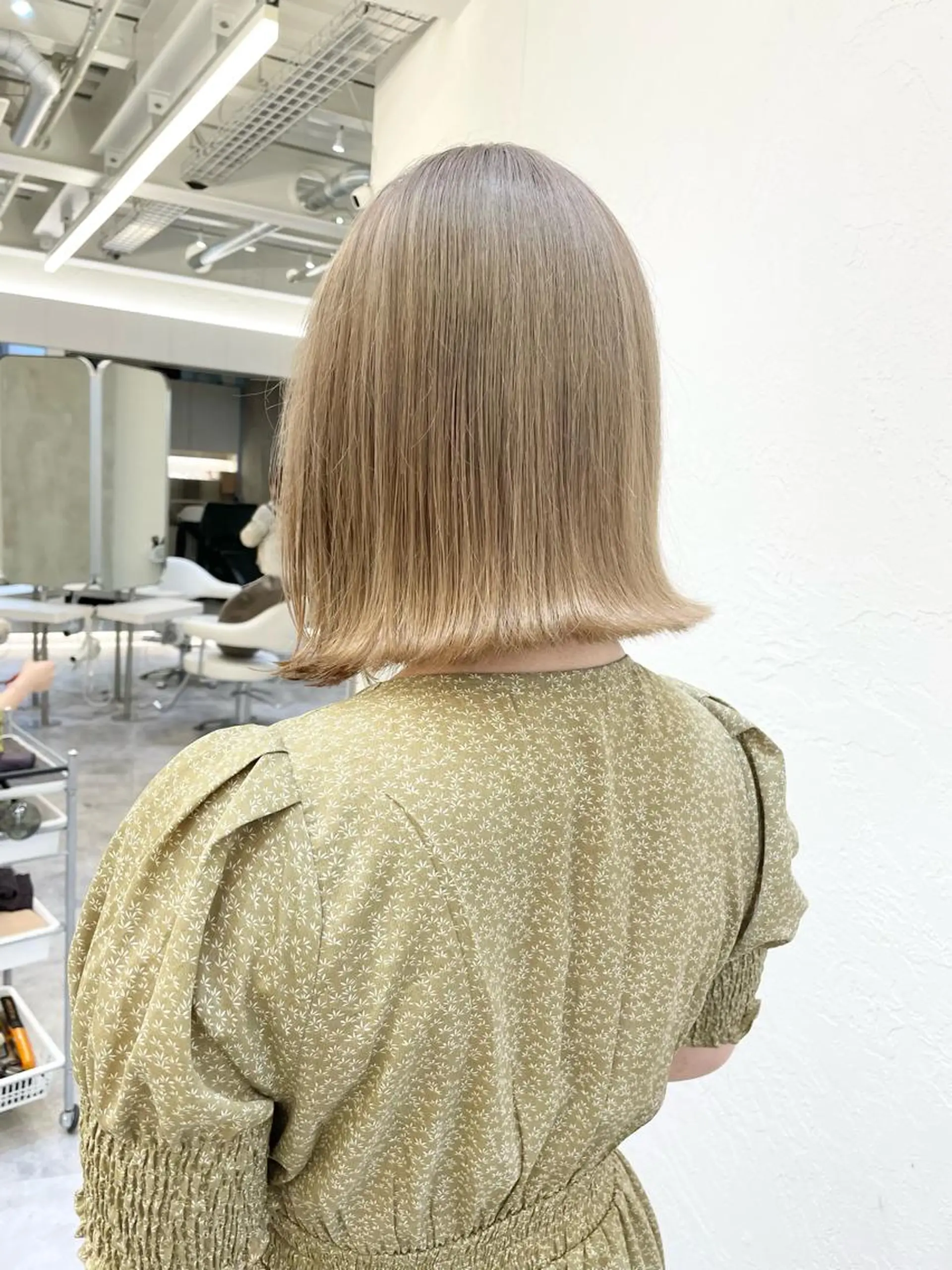 ミディアム カラー ヘアアレンジ カット ヘアカラー トリートメント ヘアセット 🍃柔らかヘアー田中 瑞希🍃のヘアスタイル