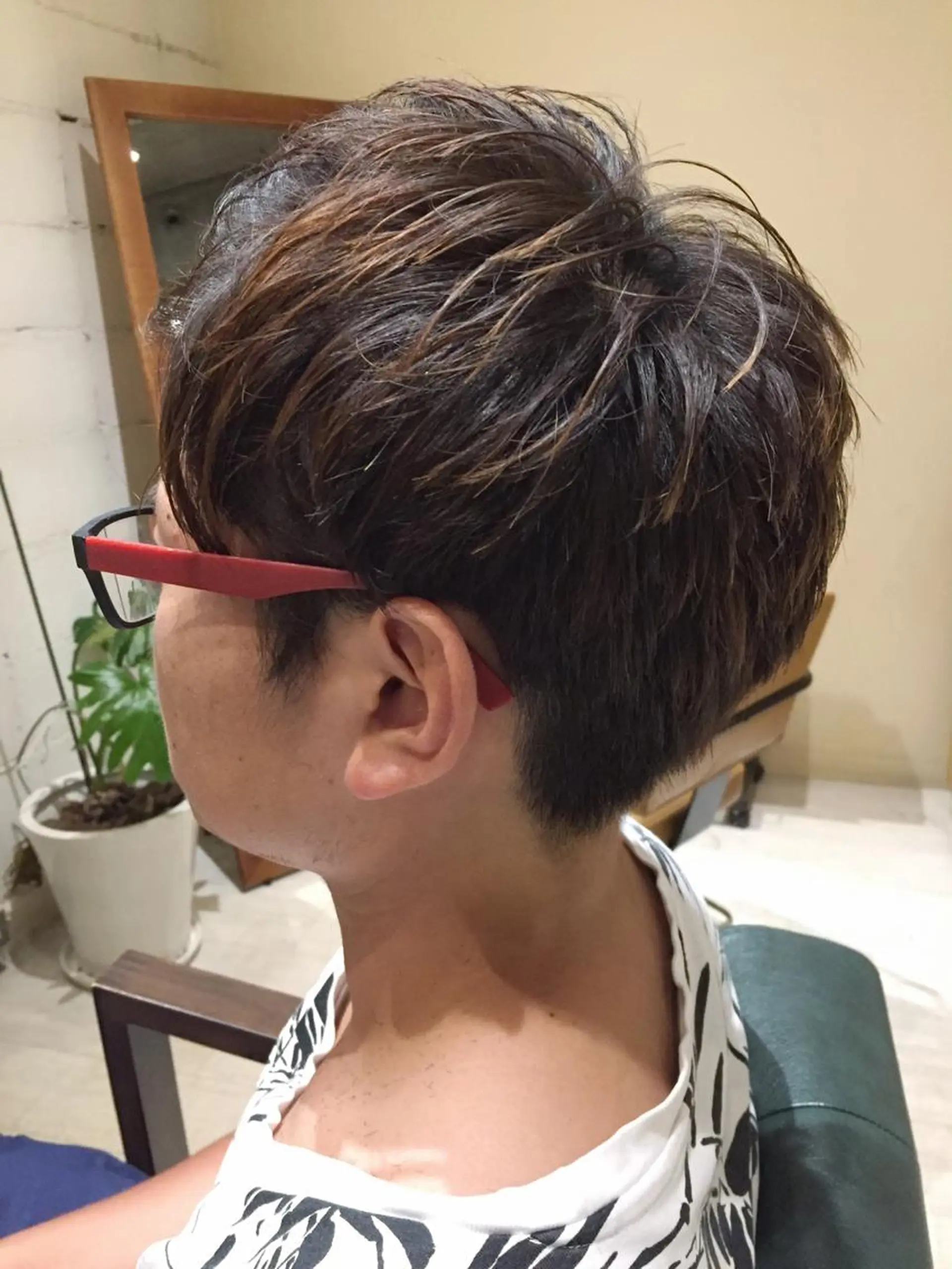 ショート カラー メンズ マッシュ レイヤーカット ◇おの あすか◇のヘアスタイル