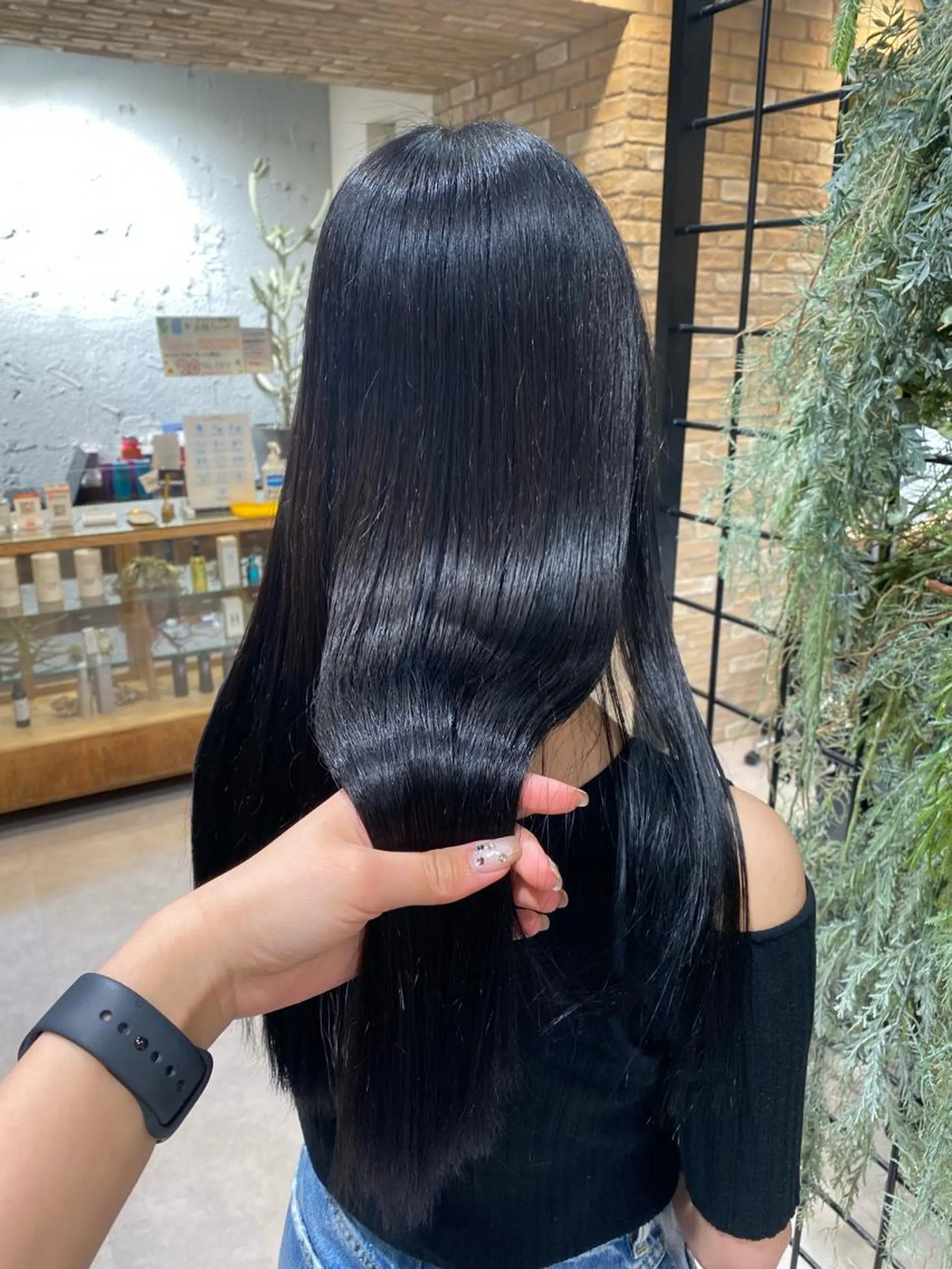 ロング カット 縮毛矯正 透明感/レイヤー カット🎀Maco.のヘアスタイル