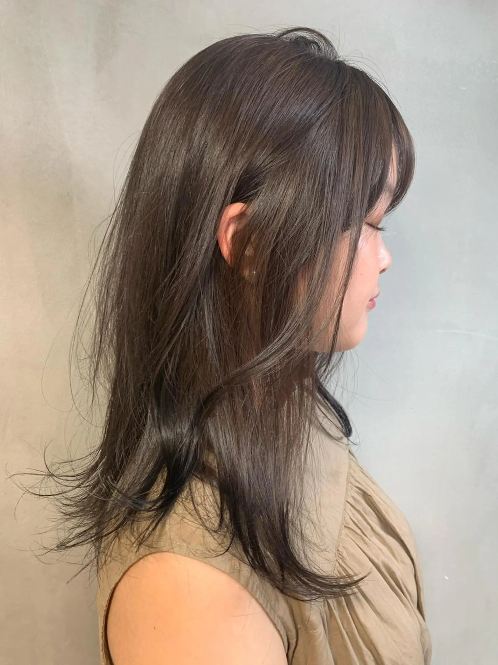 セミロング カラー GO TODAY  SHAIR SALON 梅田NU茶屋町店所属・田中成美/レイヤー カット/透明感カラーのヘアスタイル