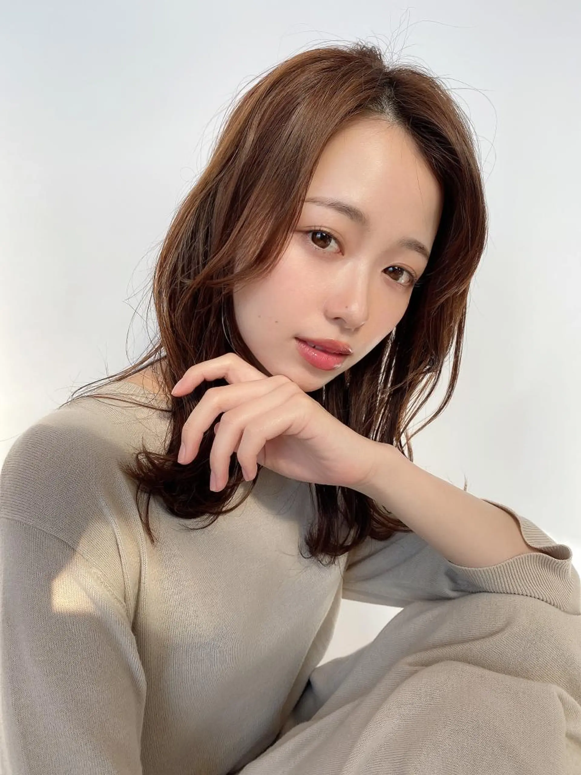 セミロング 🧡くびれヘア/前髪 顔周り🧡久原結衣のヘアスタイル