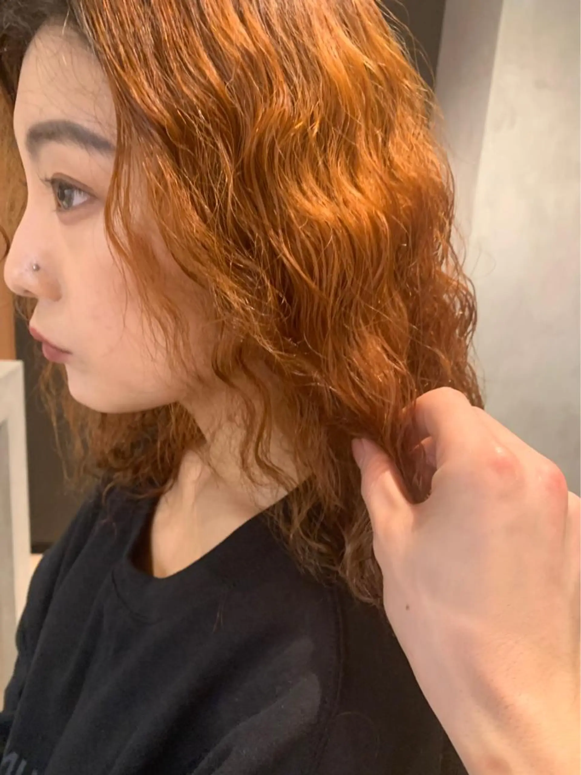 セミロング ヘアカラー トリートメント EIGHT 野々市 イトウミサキのヘアスタイル