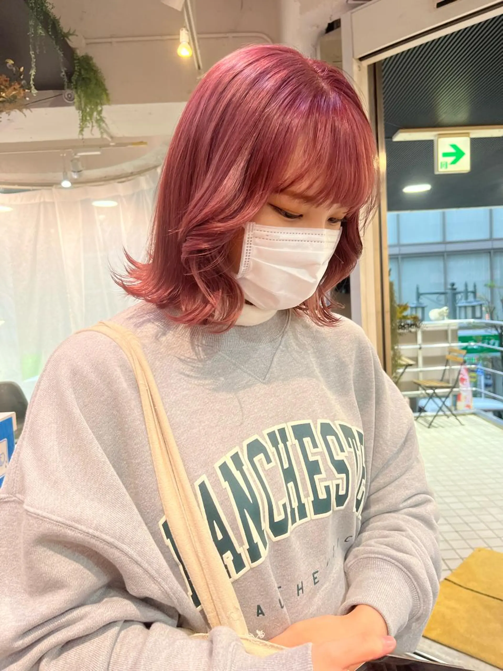 ミディアム カラー 💖デザインカラー/ タダ ハナカ💖のヘアスタイル