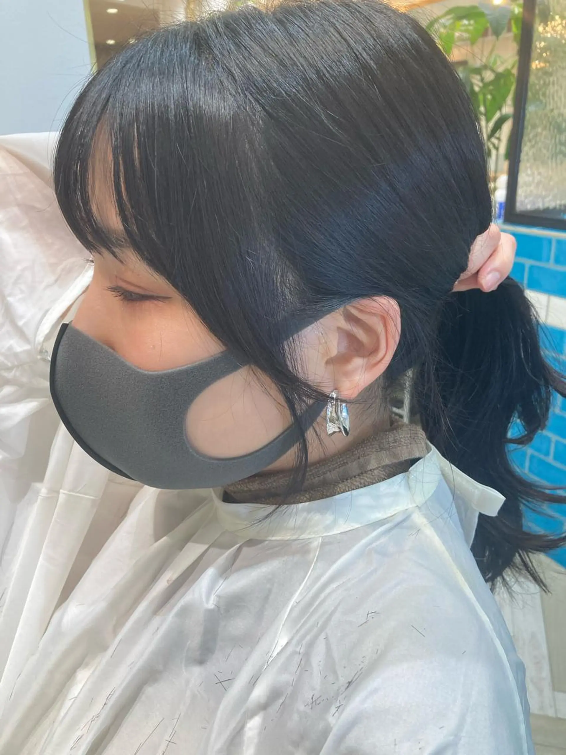 セミロング エギョモリ 小顔カット Loom .by Sea  ルームバイシー所属・レイヤー/前髪/ 韓国/CHIHIROのヘアスタイル