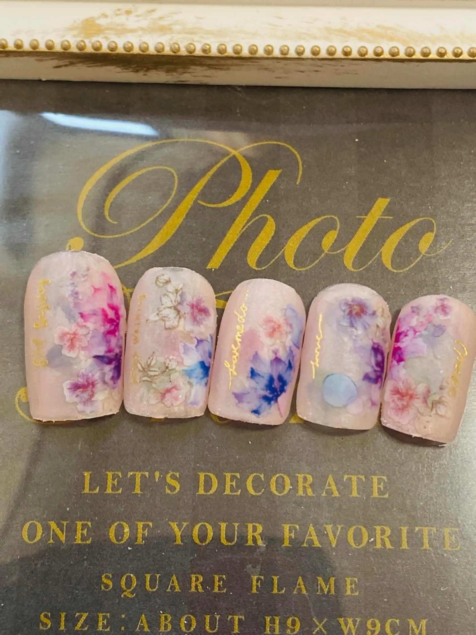 ネイル フラワーネイル 自宅ネイルサロン ♦️nuance♦️のネイルデザイン