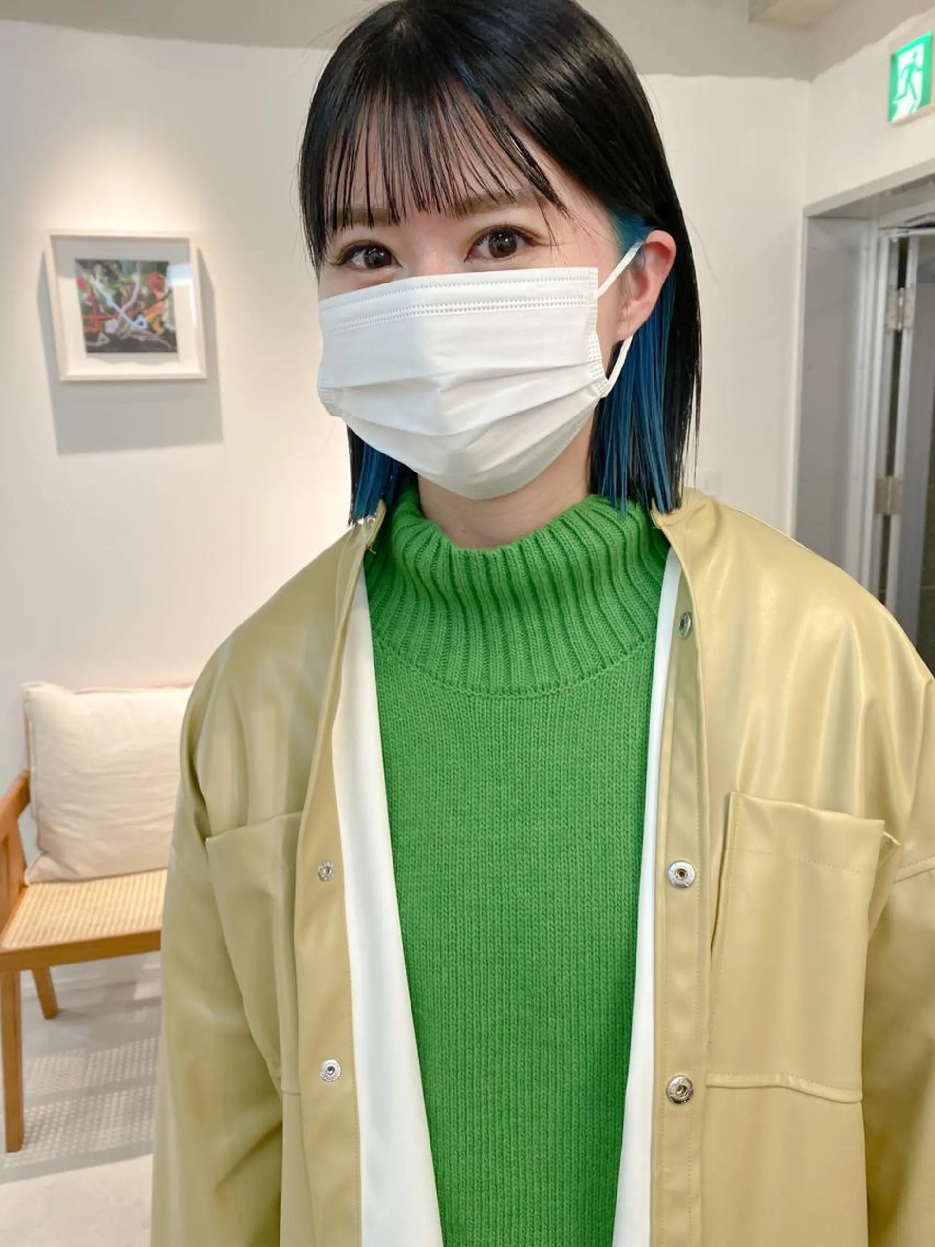 ショート カラー ブルーカラー ボブ カット ヘアカラー トリートメント fit stand所属・fit stand /HIIRAGIのヘアスタイル