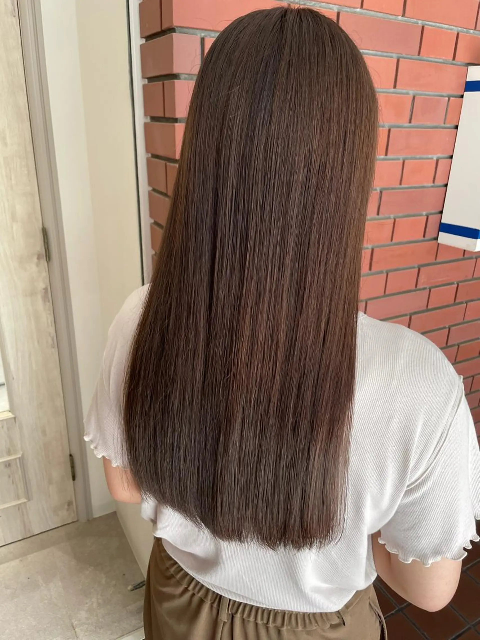 ロング カラー カット ヘアカラー トリートメント 西 めぐみのヘアスタイル