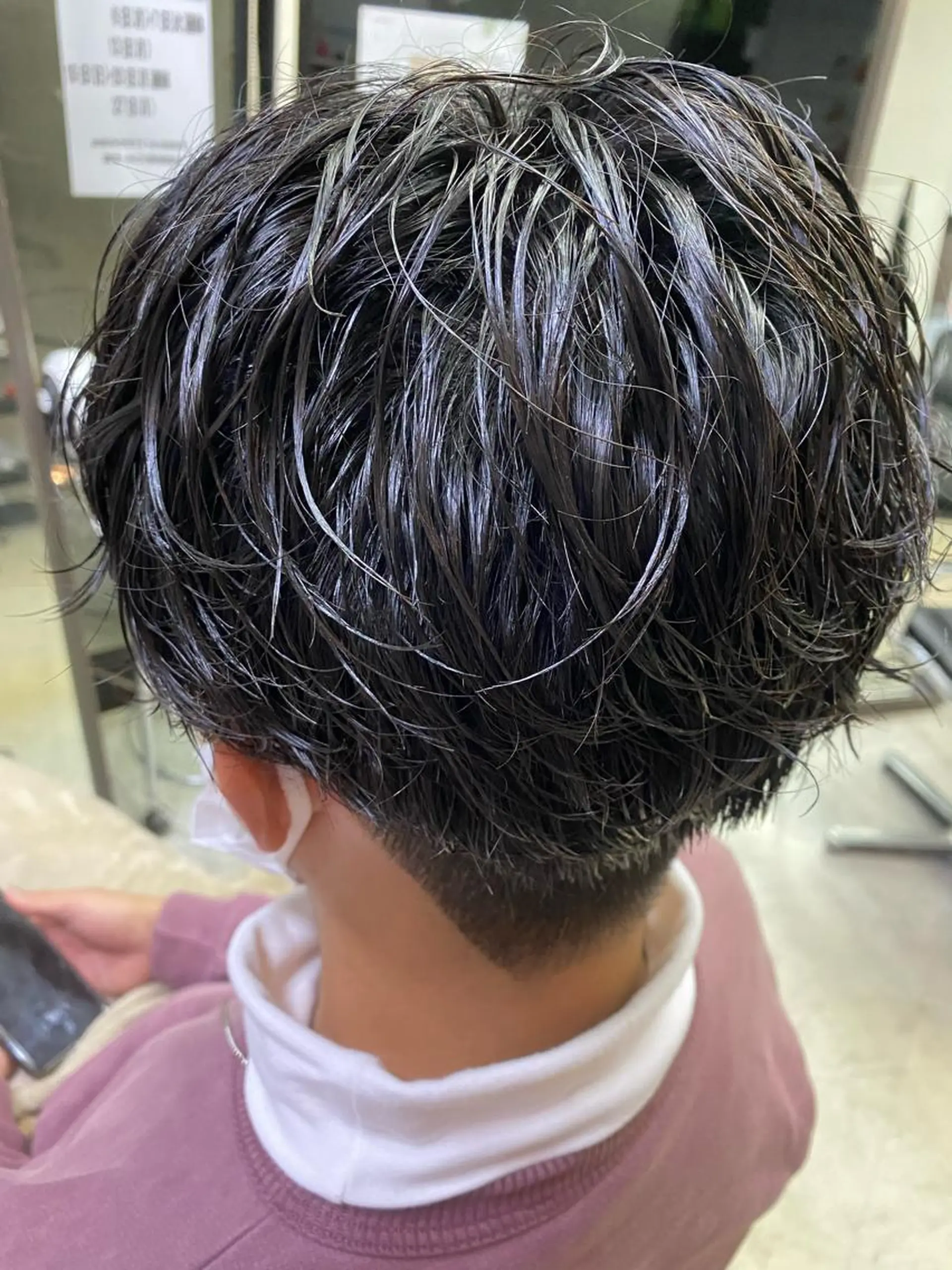 ショート パーマ メンズ カルマパーマ メンズパーマ EXCIA所属・imaizumi takuyaのヘアスタイル