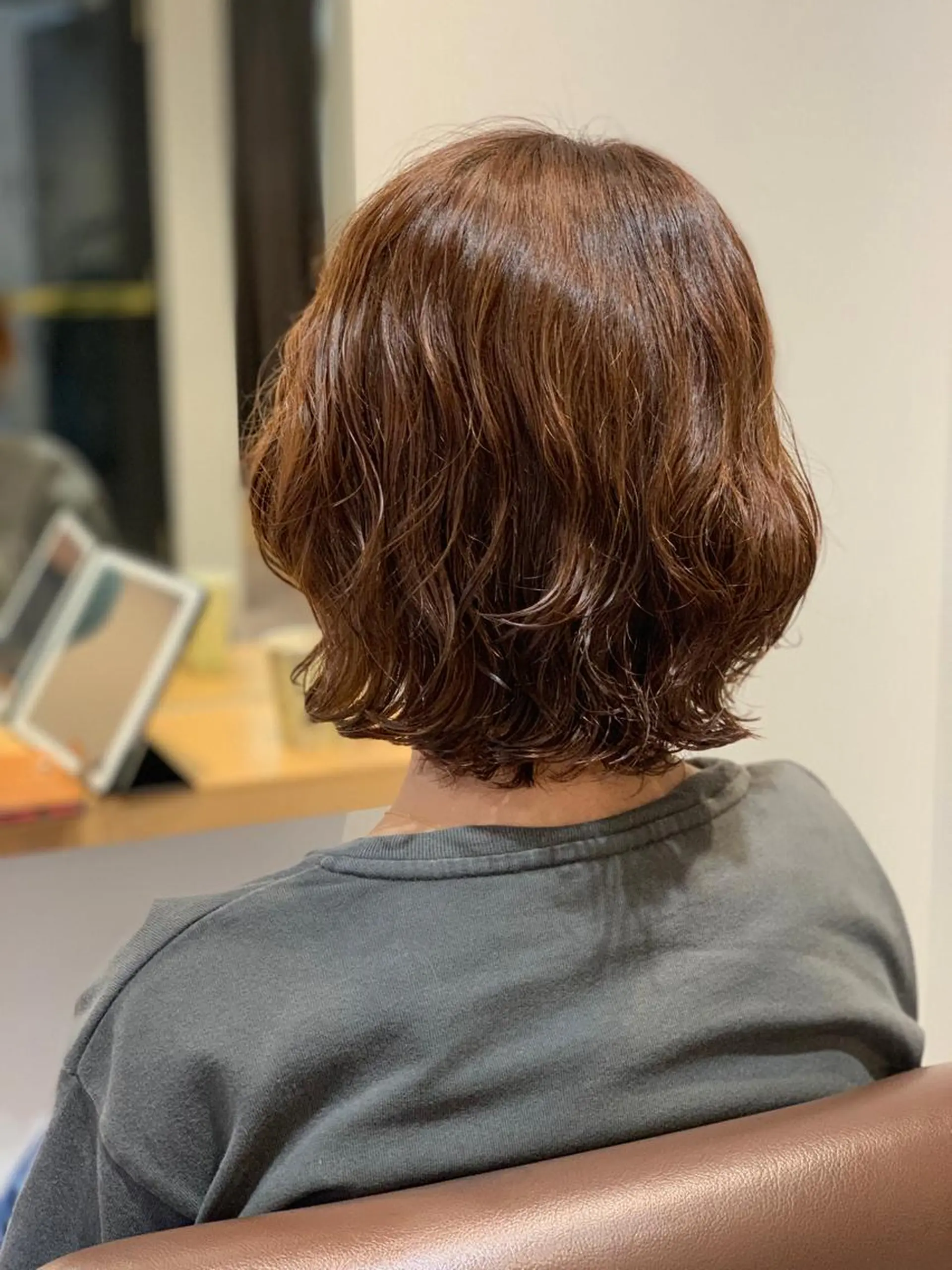 ミディアム パーマ MIA 菅原のヘアスタイル