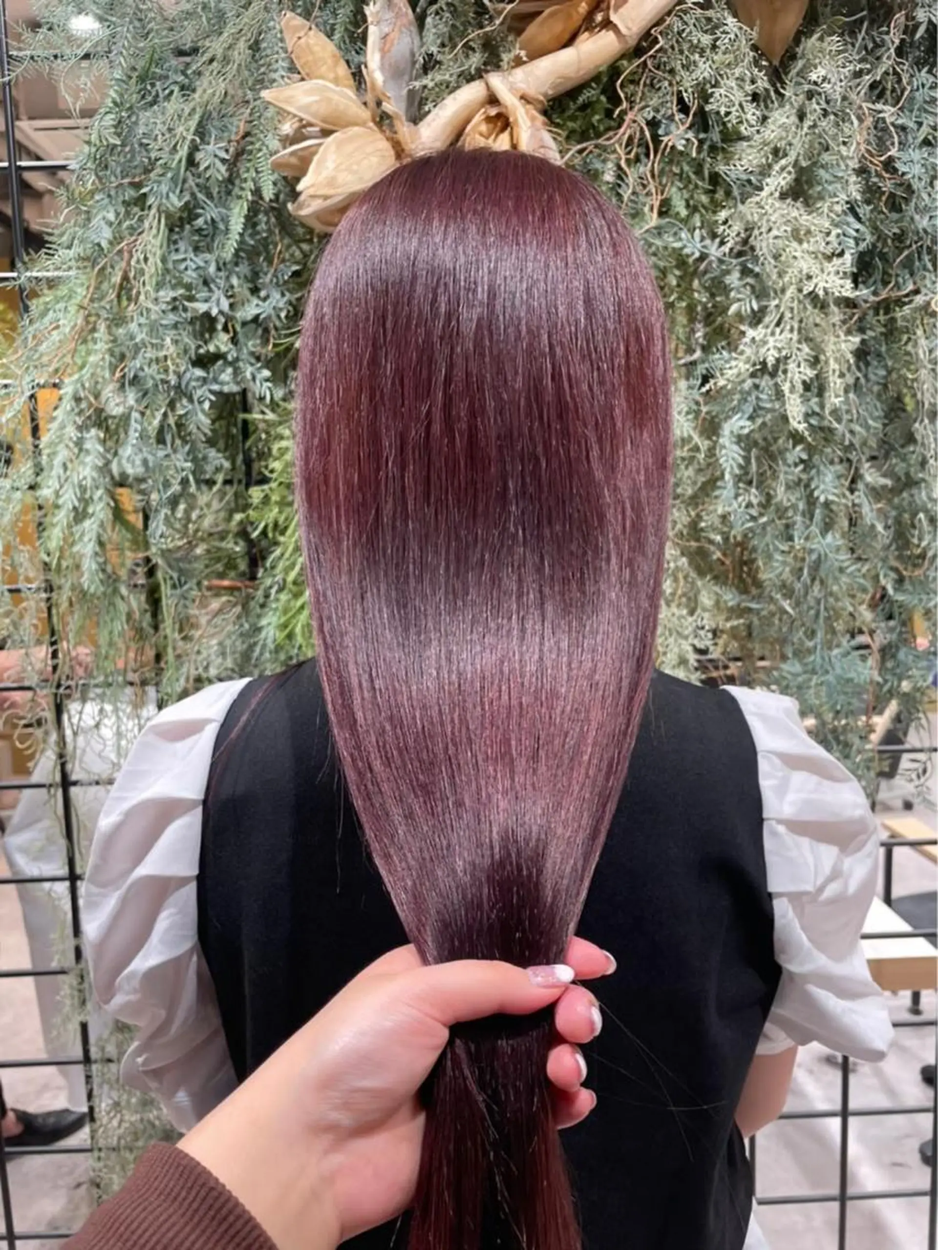 ロング カラー ヘアアレンジ ネイル マツエク・マツパ ハイトーンカラー ピンクカラー カラーマツエク ピンク 韓国マツエク/まつパ 🎀misaki🎀のマツエク・マツパデザイン