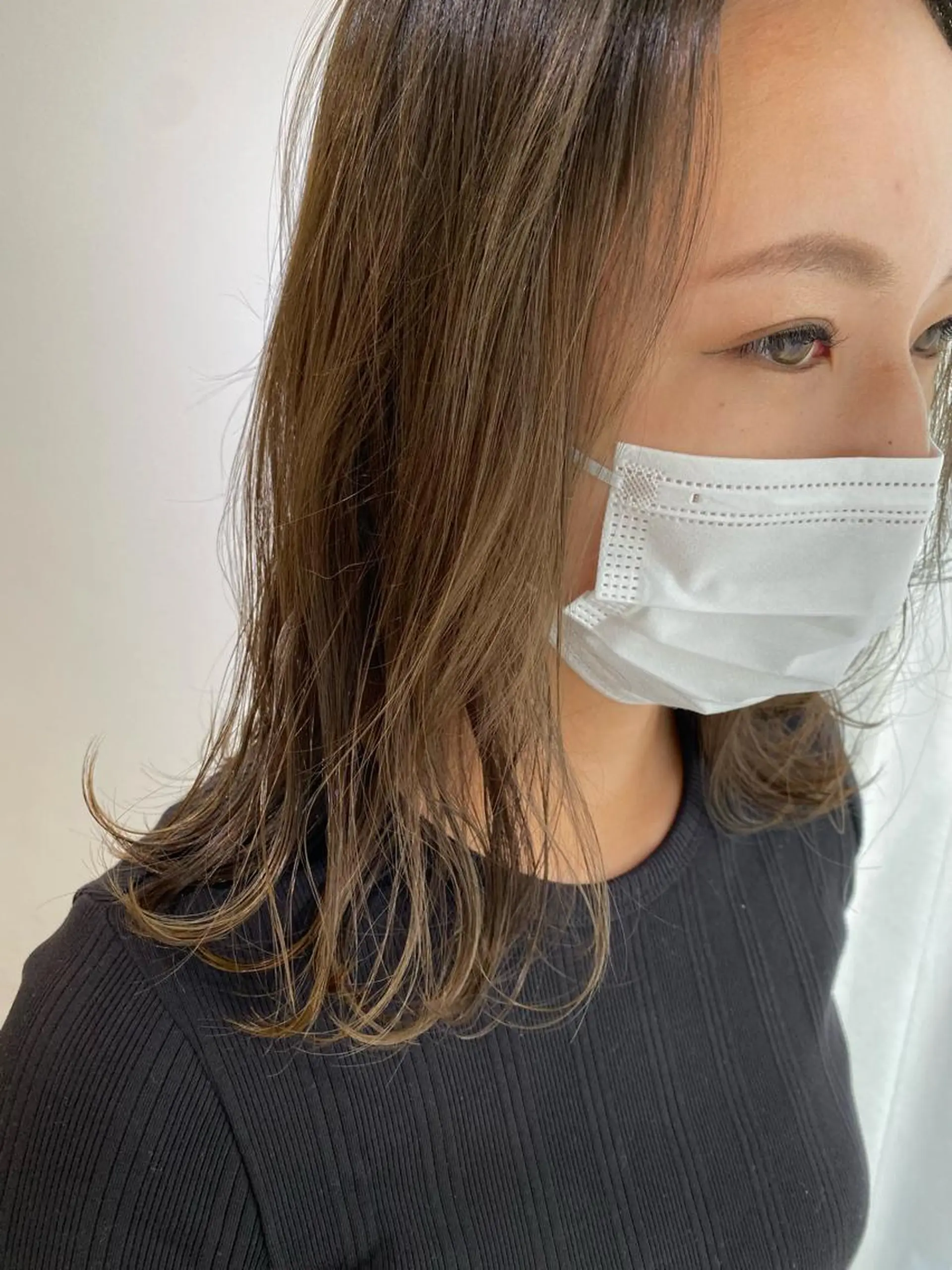 ミディアム カラー パーマ ヘアアレンジ IVY joure Suzu.のヘアスタイル