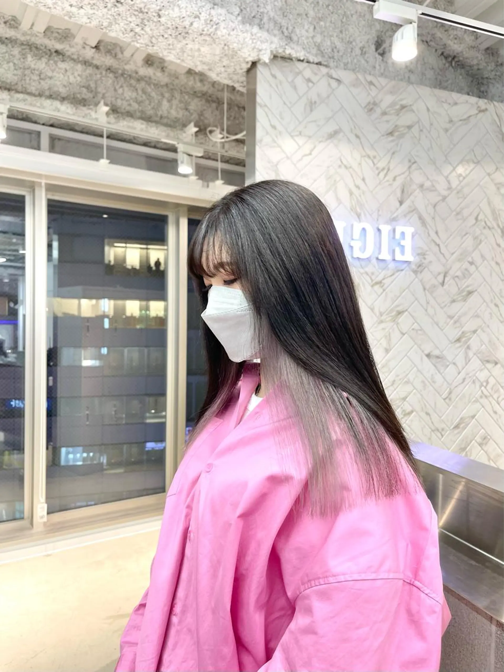 ロング カラー イヤリングカラー インナーカラー カット ヘアカラー トリートメント himeka🪽 アレンジ/ブリーチのヘアスタイル