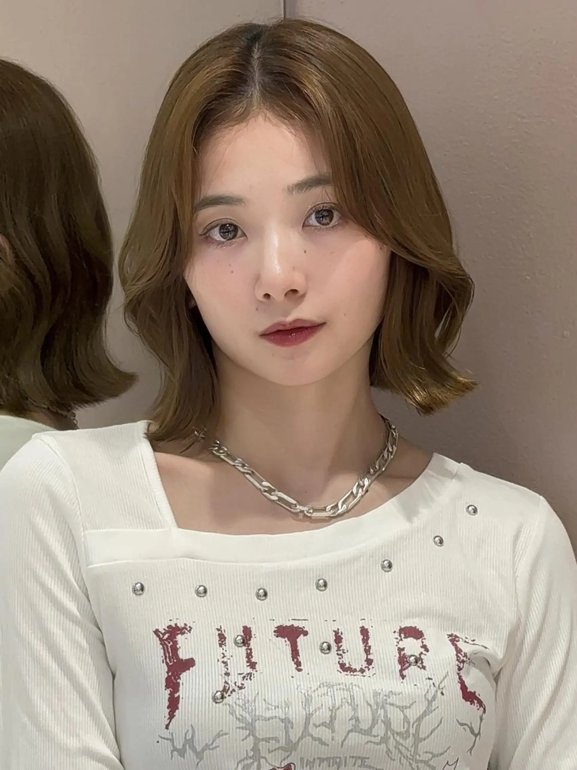 ショート カット 縮毛矯正 トリートメント ロンドガーネット /髪質改善/レイヤーのヘアスタイル