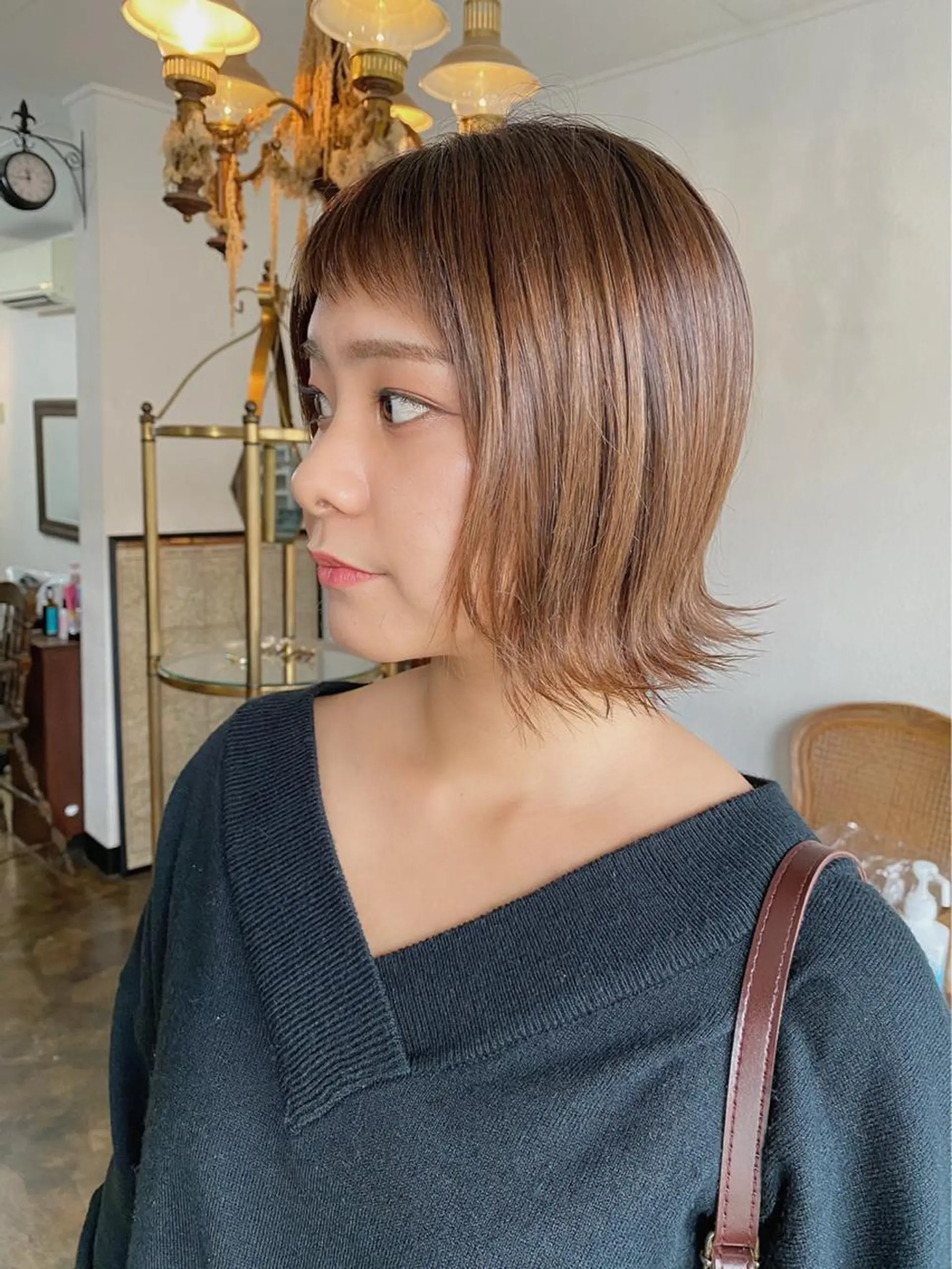 ミディアム カラー chambre シャンブルのヘアスタイル