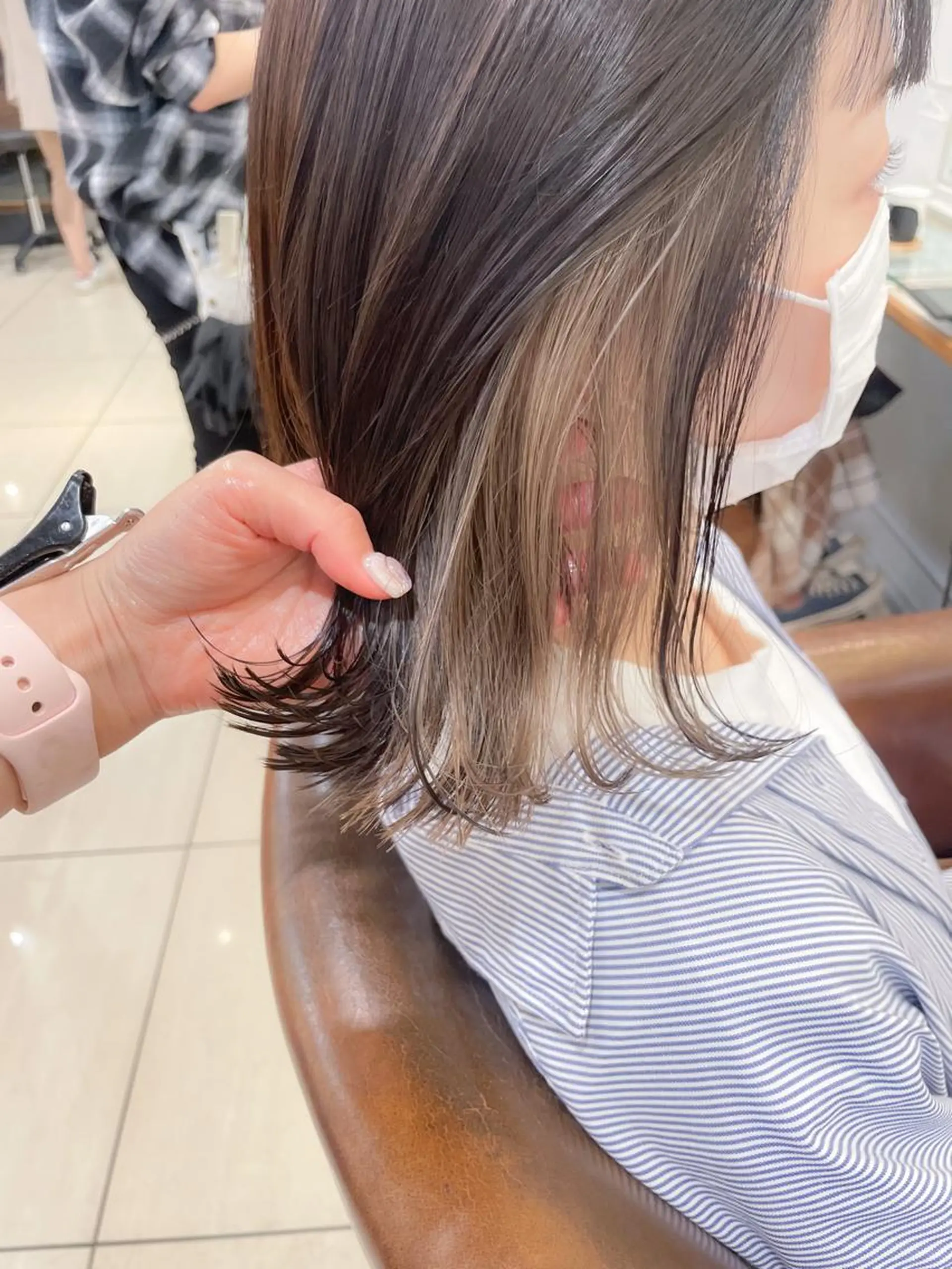 ミディアム カラー ベージュカラー インナーカラー カット ヘアカラー トリートメント ✨カラー支持No.1 🧸ワキ カナコ🧸のヘアスタイル