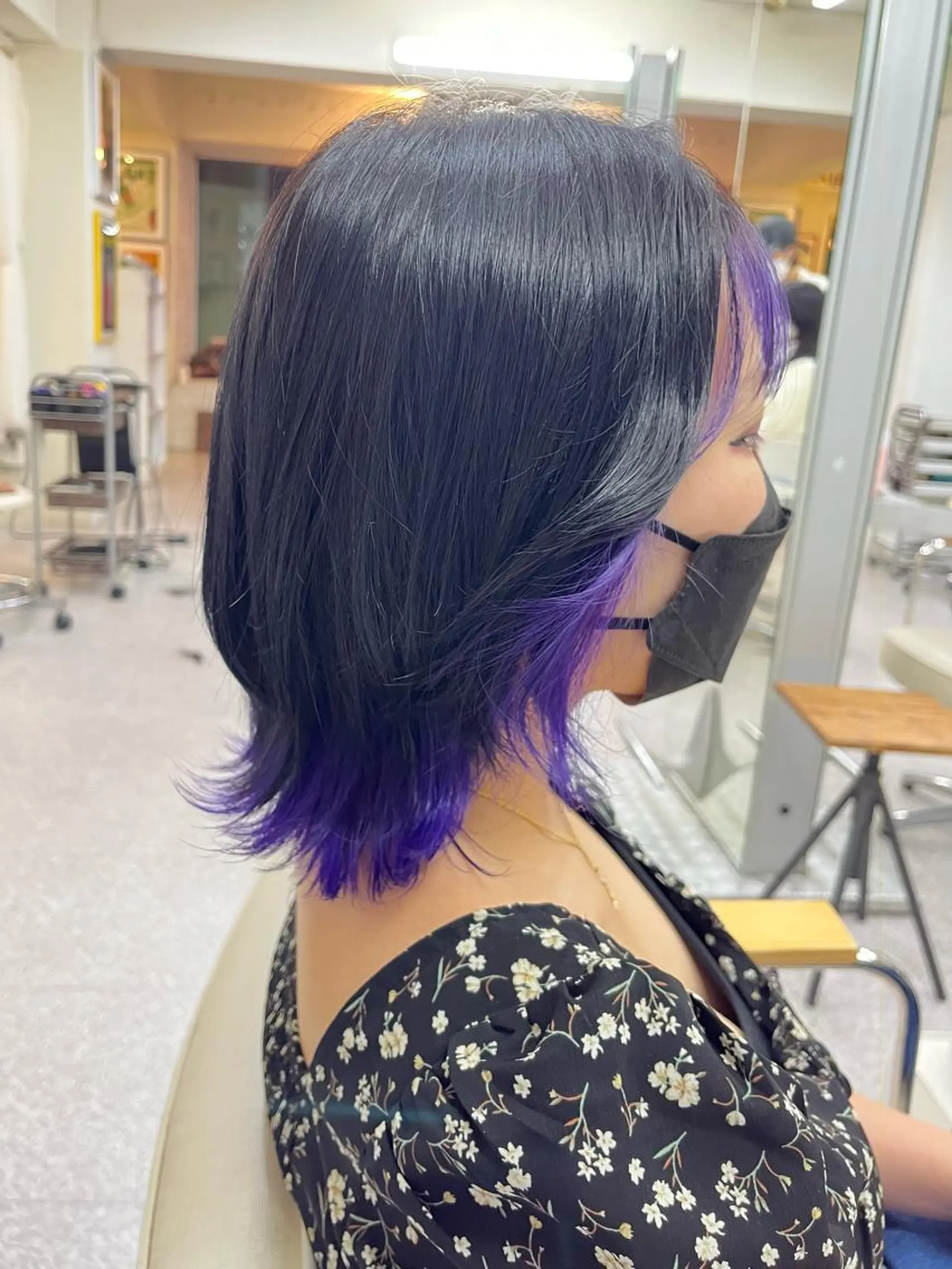 カラー ダブルカラー カット ヘアカラー トリートメント エクステ ハイトーン 💭黒崎ハルカのヘアスタイル