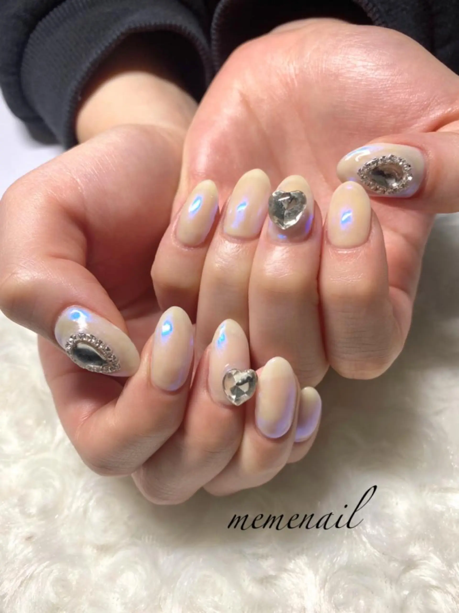 ネイル オーロラネイル ブルー ミラーネイル Noguchi Megumiのその他イメージ