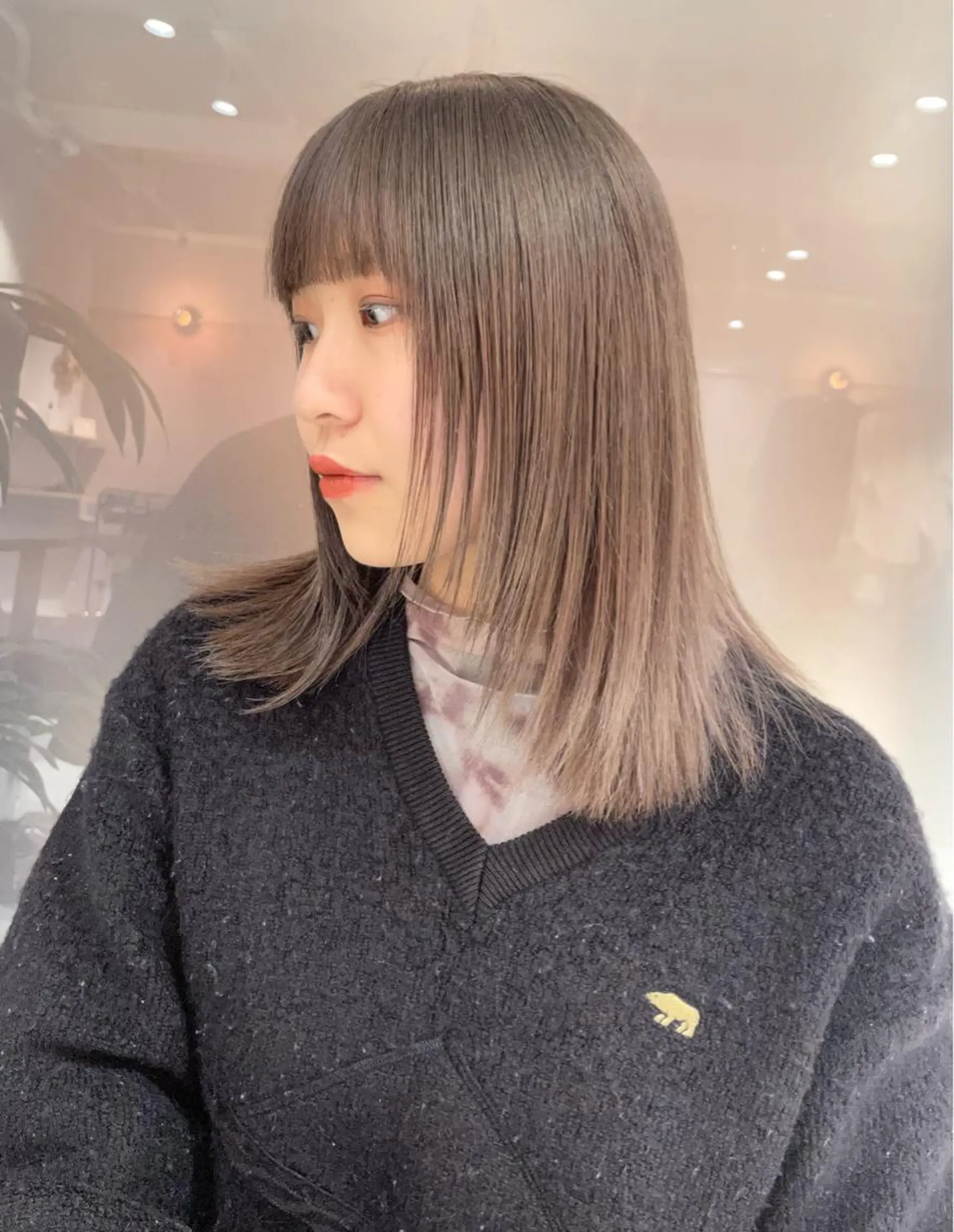 ミディアム 盛れる透明感カラー・ momokaのヘアスタイル