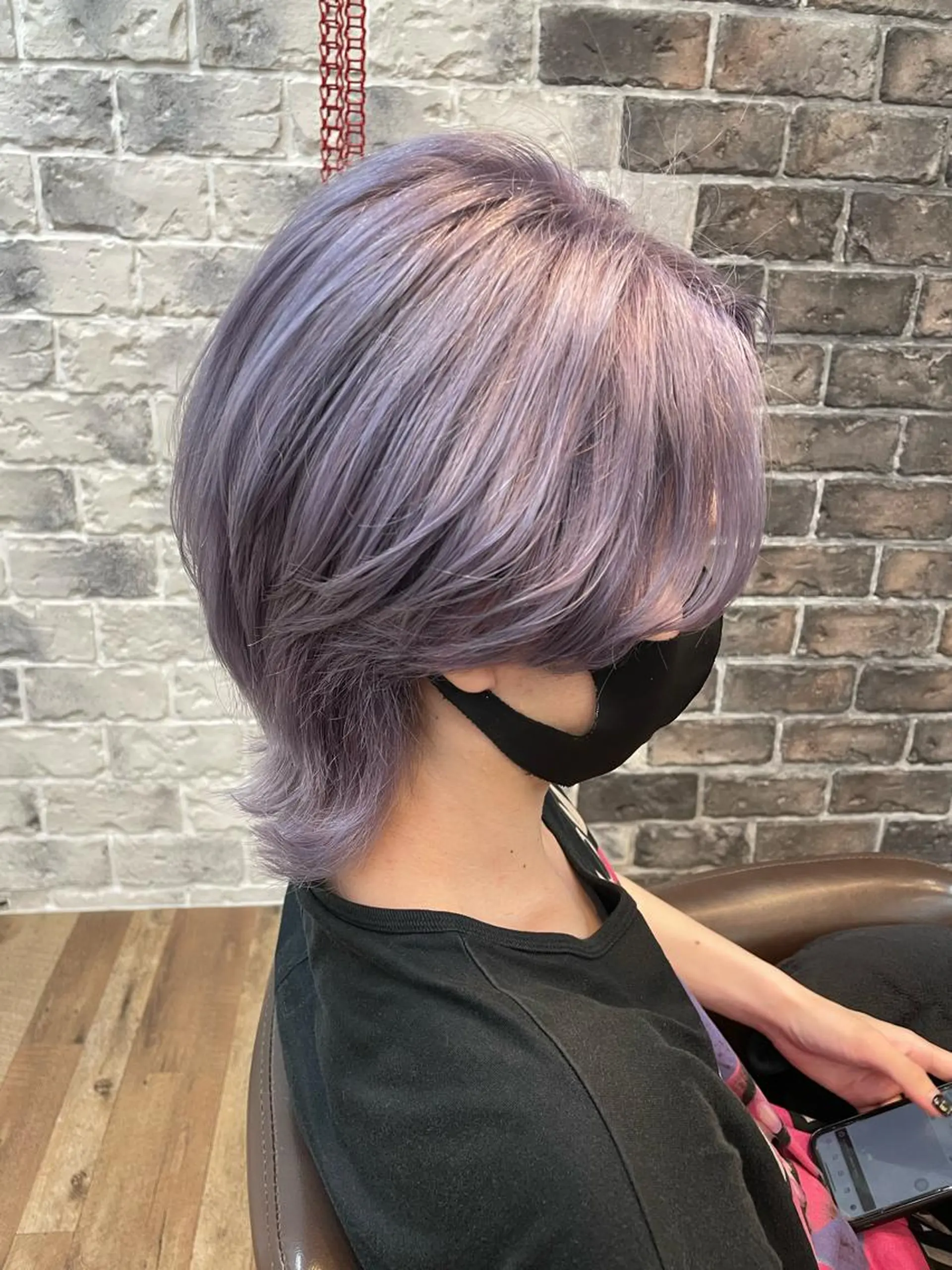 ショート カラー メンズ バイオレットカラー ❄️中野侑香❄️ ハイライト/ブリーチのヘアスタイル