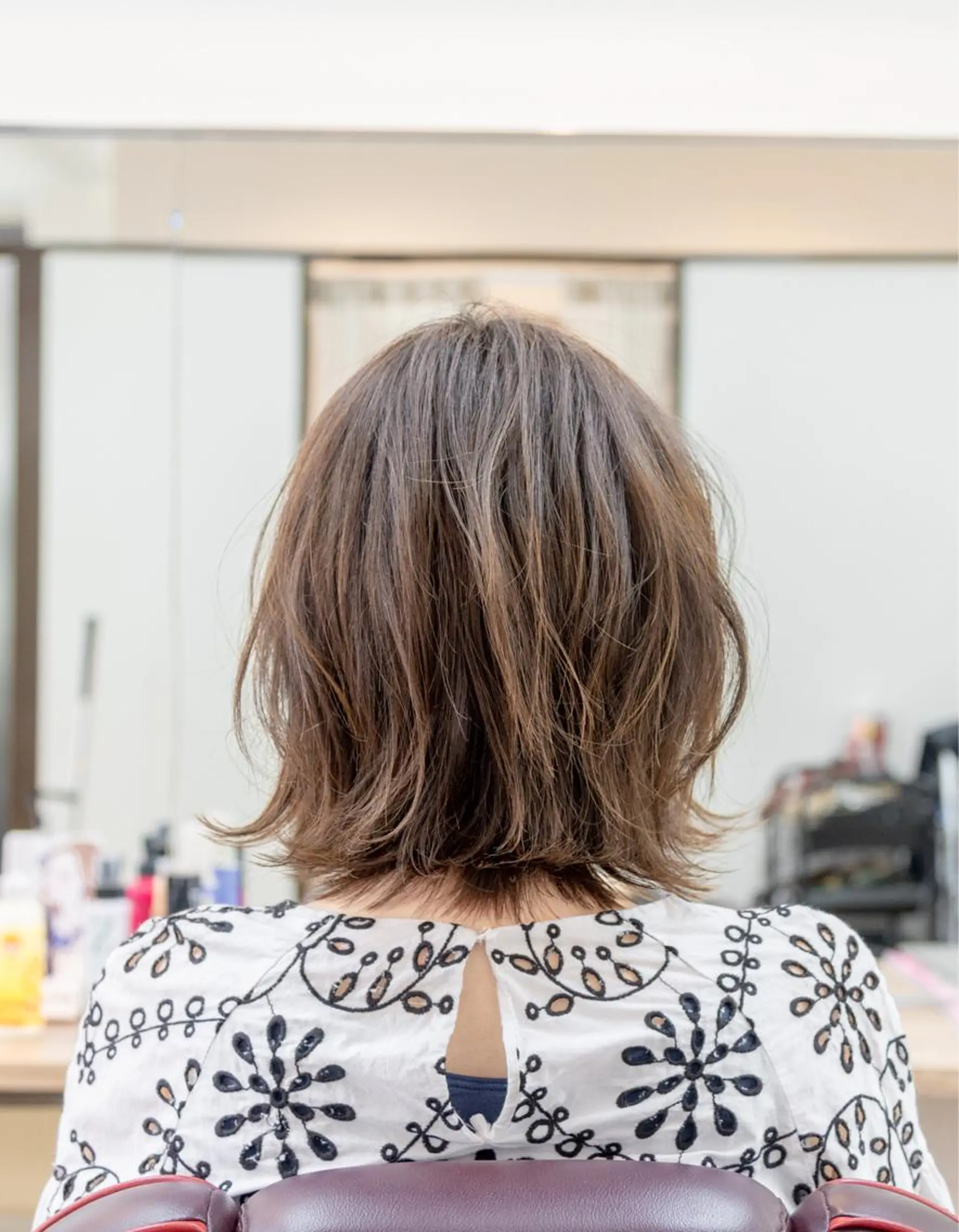 ミディアム カラー ベージュカラー ブラウンカラー ボブ 外ハネヘア カット ヘアカラー トリートメント 【H.GENTIL】 TERUのその他イメージ