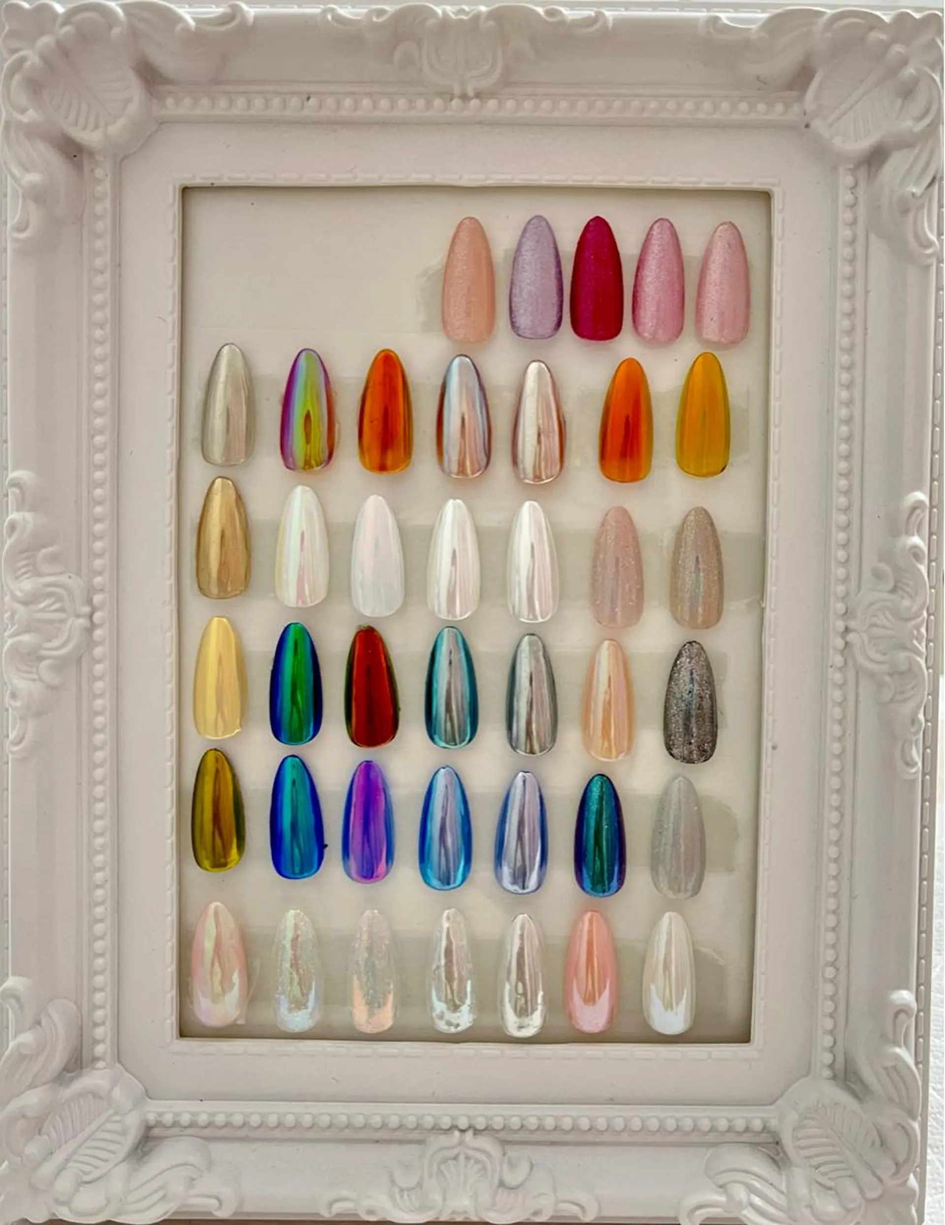 ネイル ミラーネイル ハンドネイル Luxy YUKIのネイルデザイン