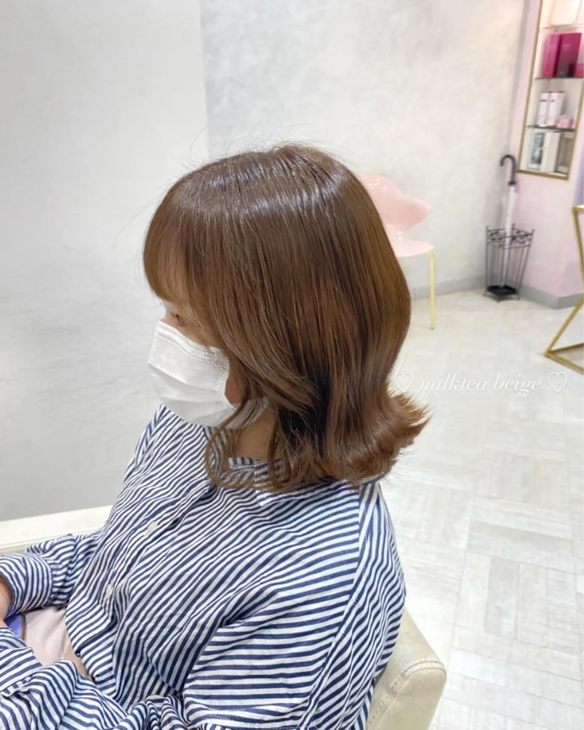 ミディアム カラー ブリーチ ブリーチなしカラー mako︴ Euphoriaのヘアスタイル