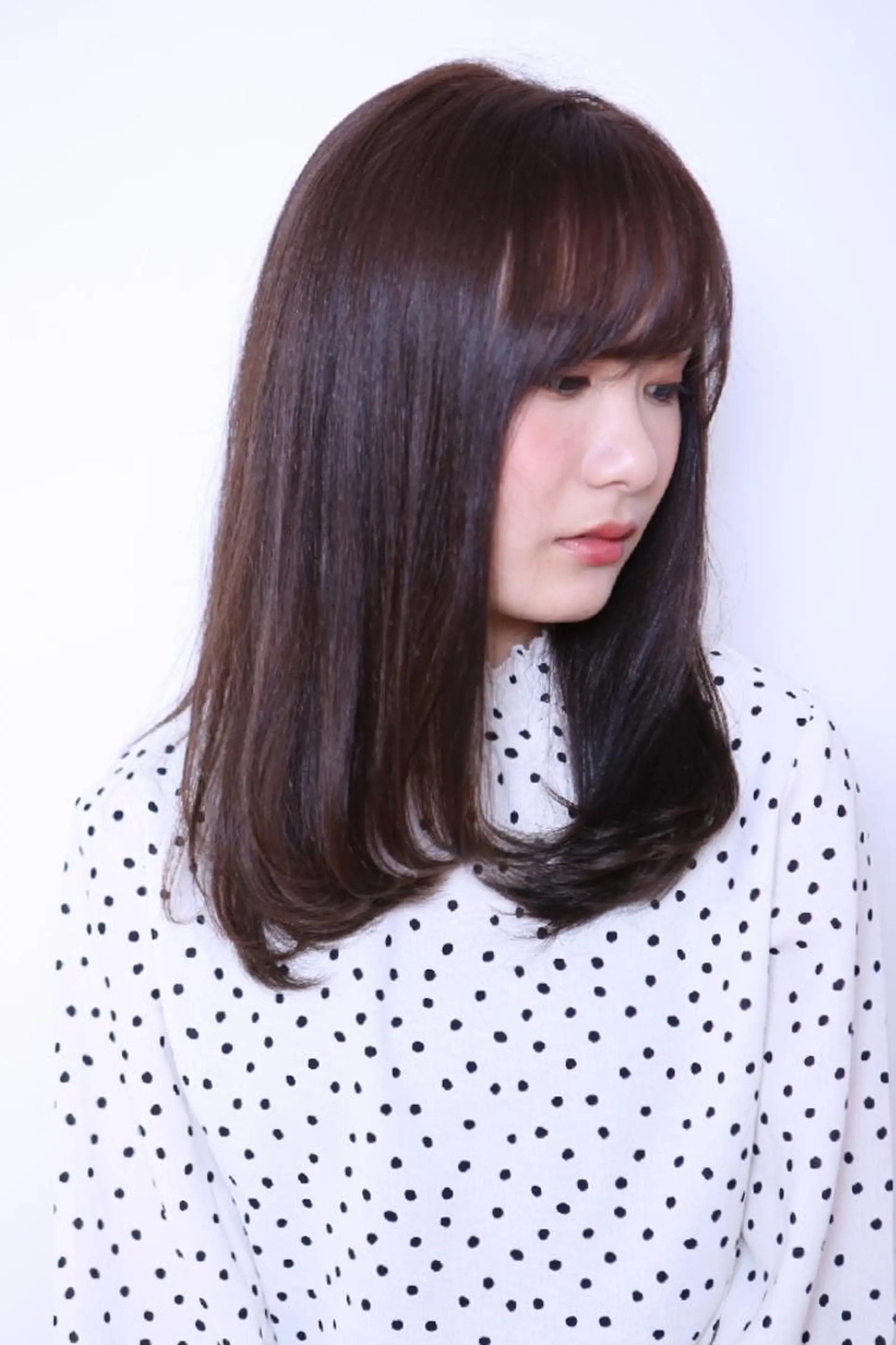 セミロング トリートメント カット トリートメント ✨ブリーチなし透明感 カラー✨ゆりかのヘアスタイル