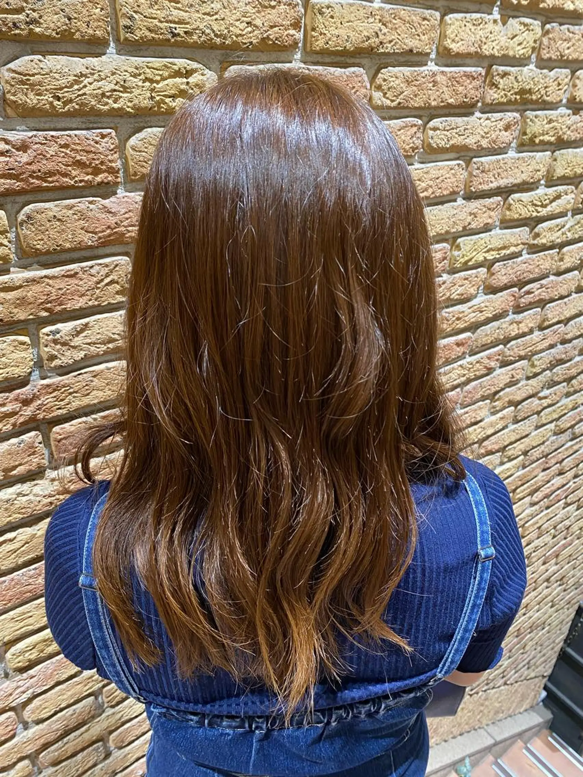 ロング カラー 林 美佑のヘアスタイル