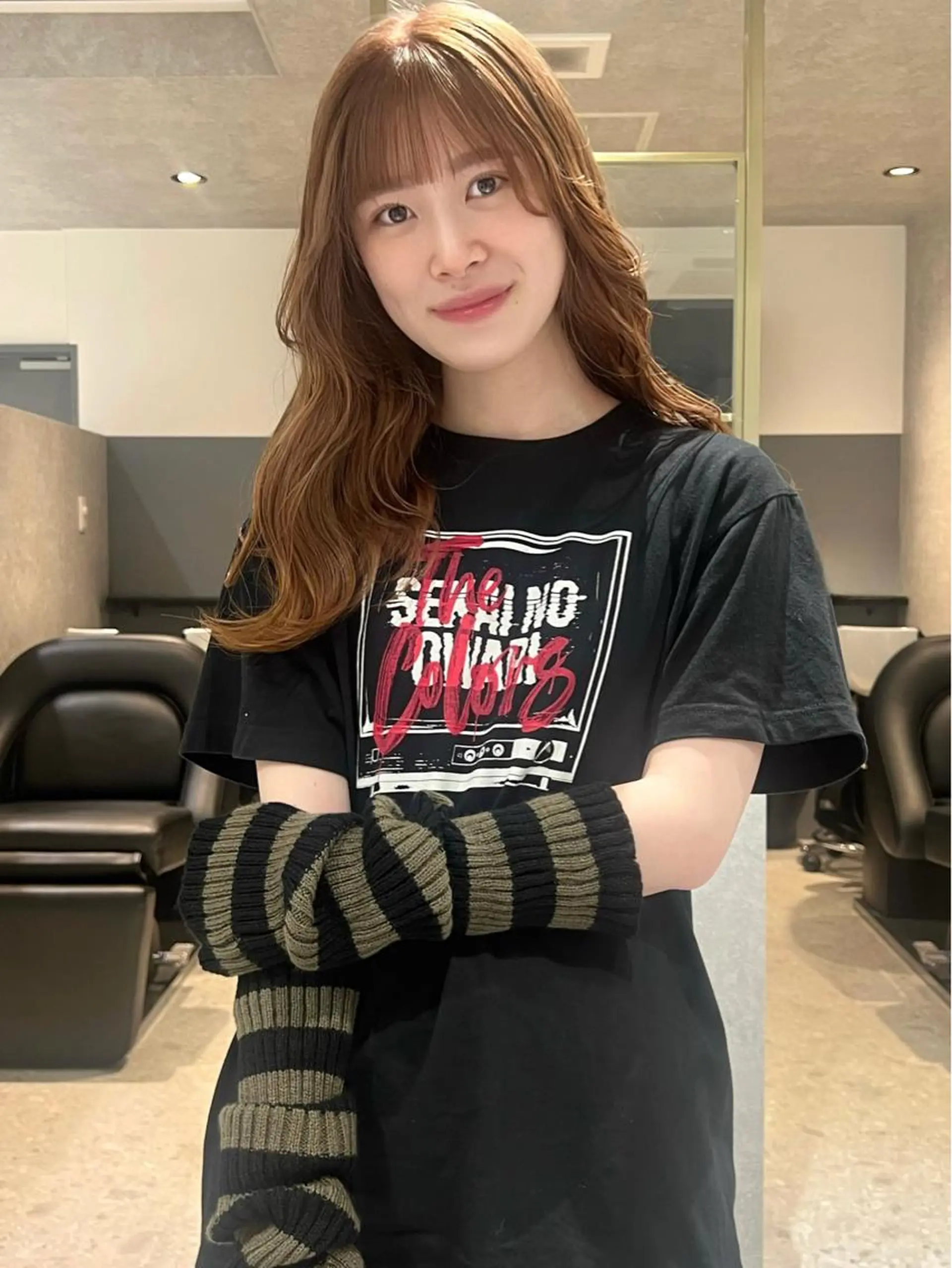 ロング ヘアカラー トリートメント AI TOKYO　S所属・mizuki 【韓国レイヤー】のヘアスタイル