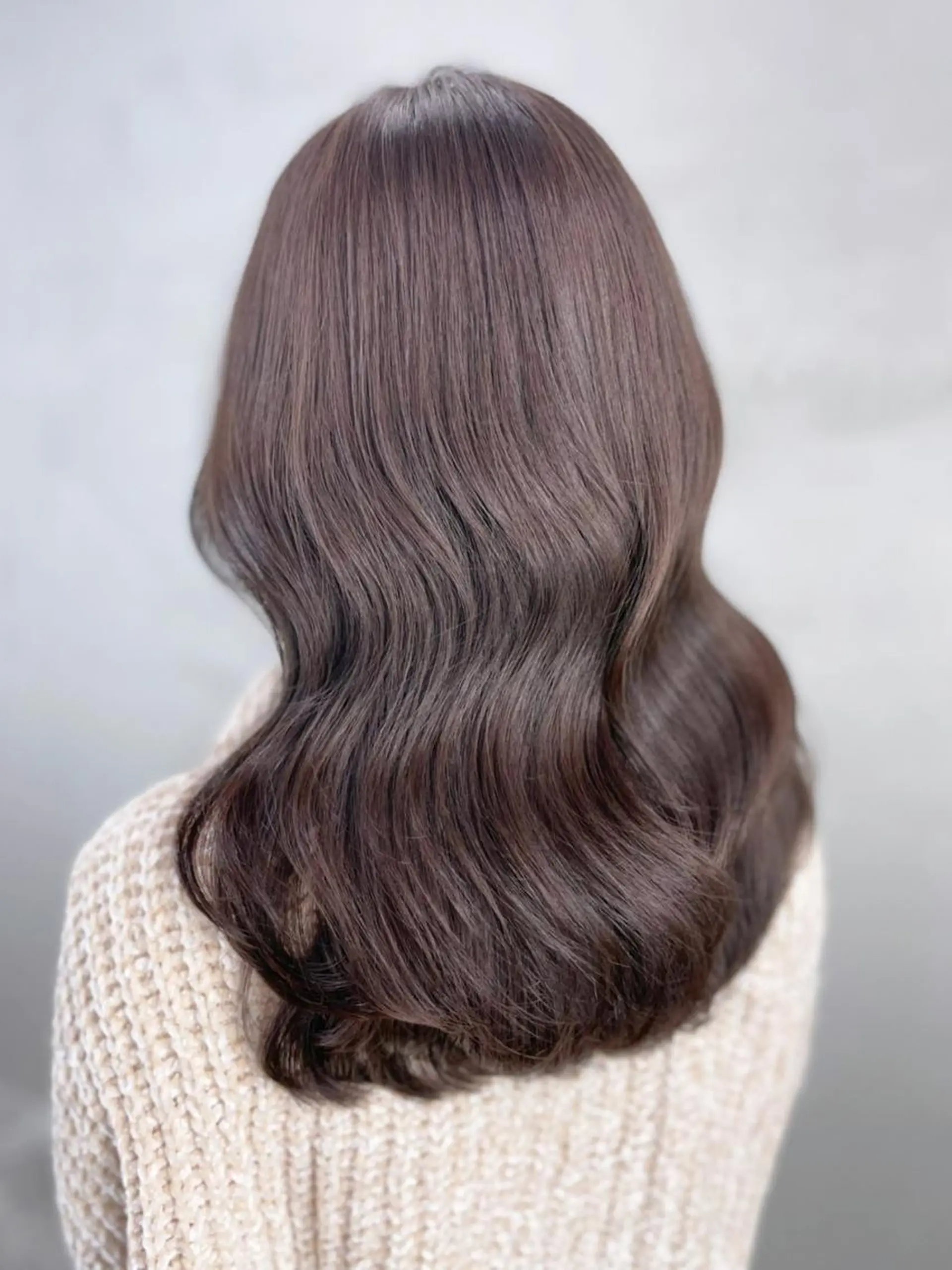 ミディアム カラー パーマ ヘアアレンジ ブラウンカラー ITbyALBUM 中野店のヘアスタイル