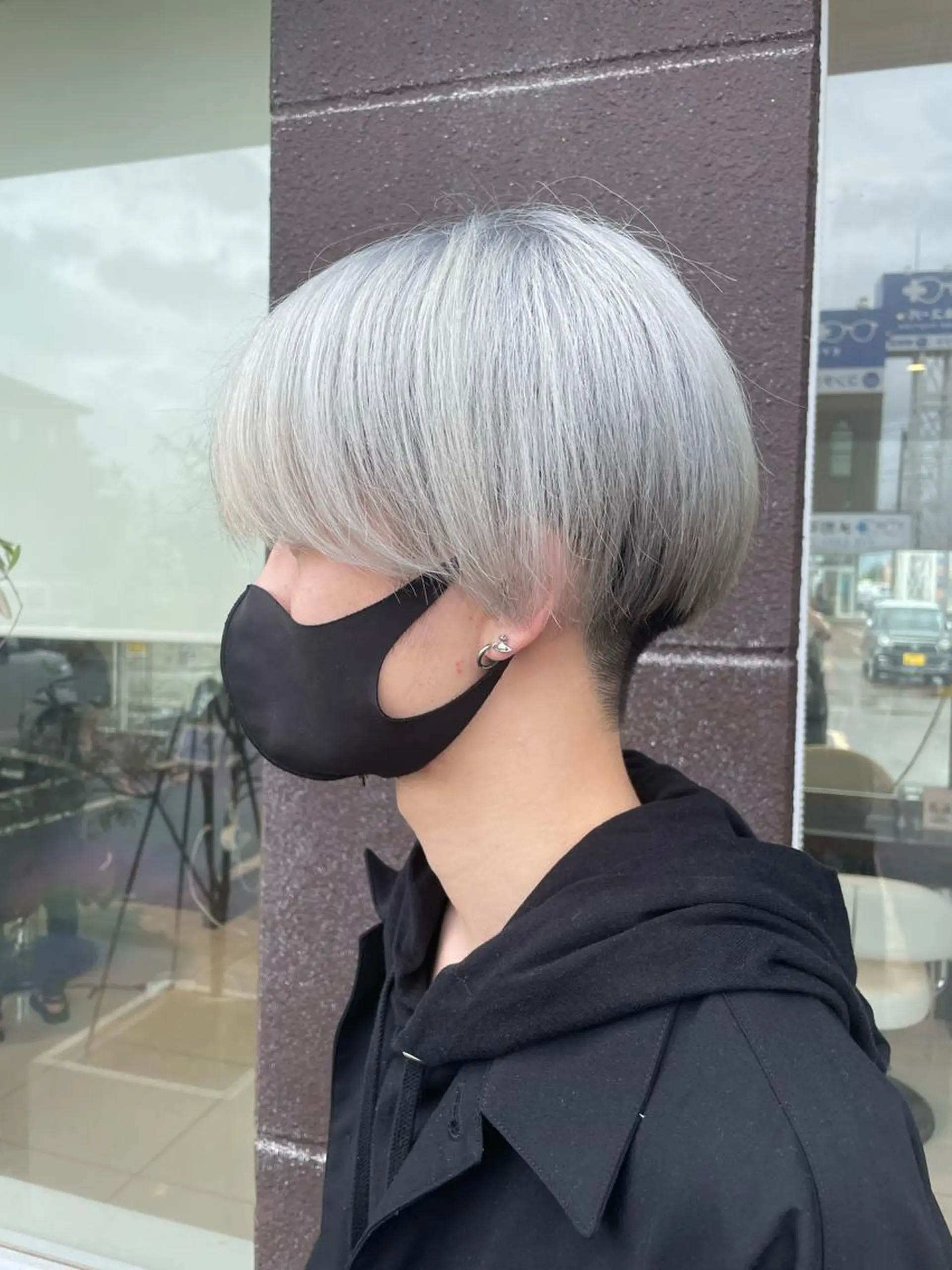 ショート カラー パーマ メンズ EARTH長岡店🩵 石原莉穂のヘアスタイル