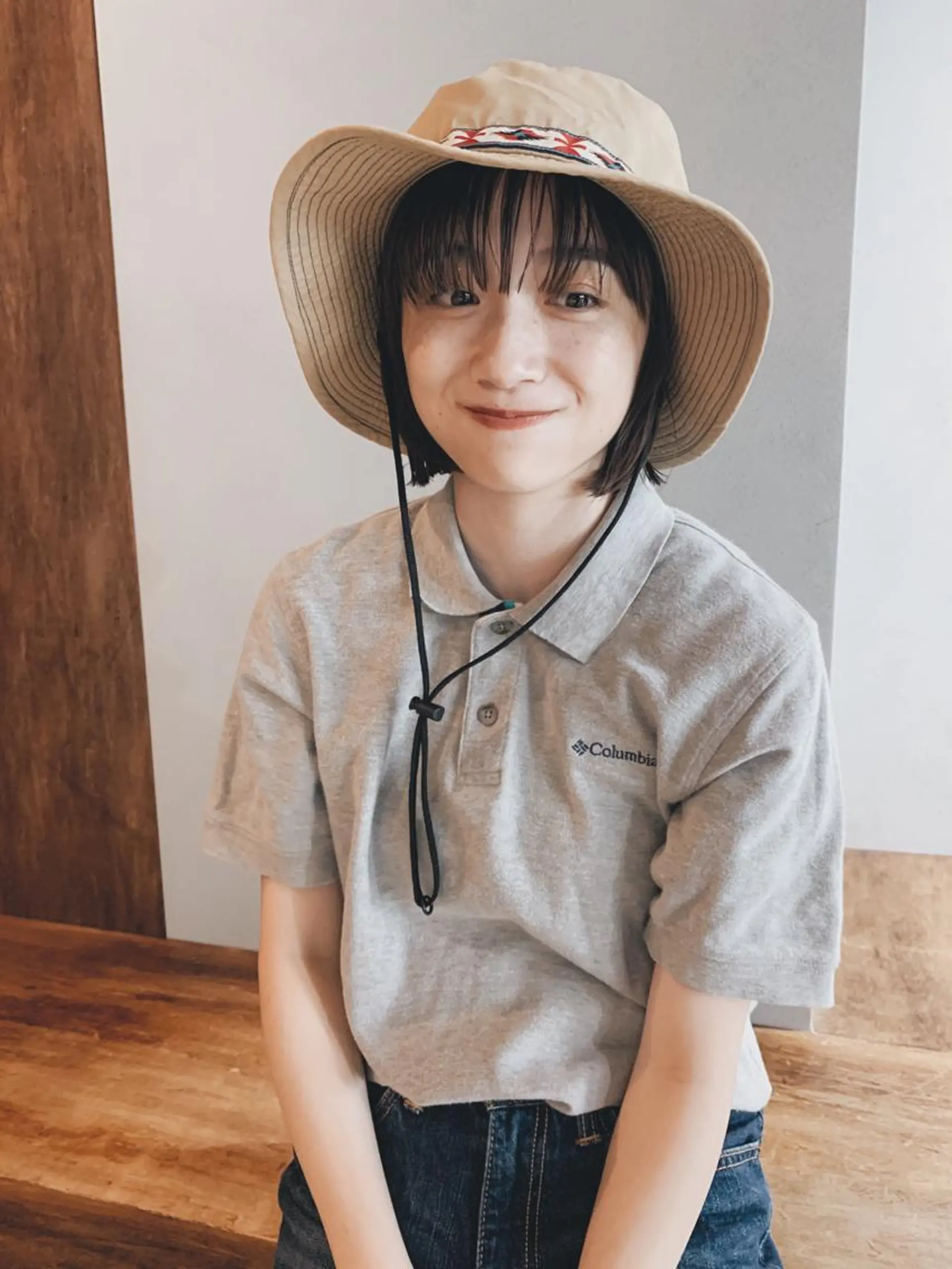 ショート カラー ボブパーマコテ巻き風 パーマNo1深江秀平のヘアスタイル