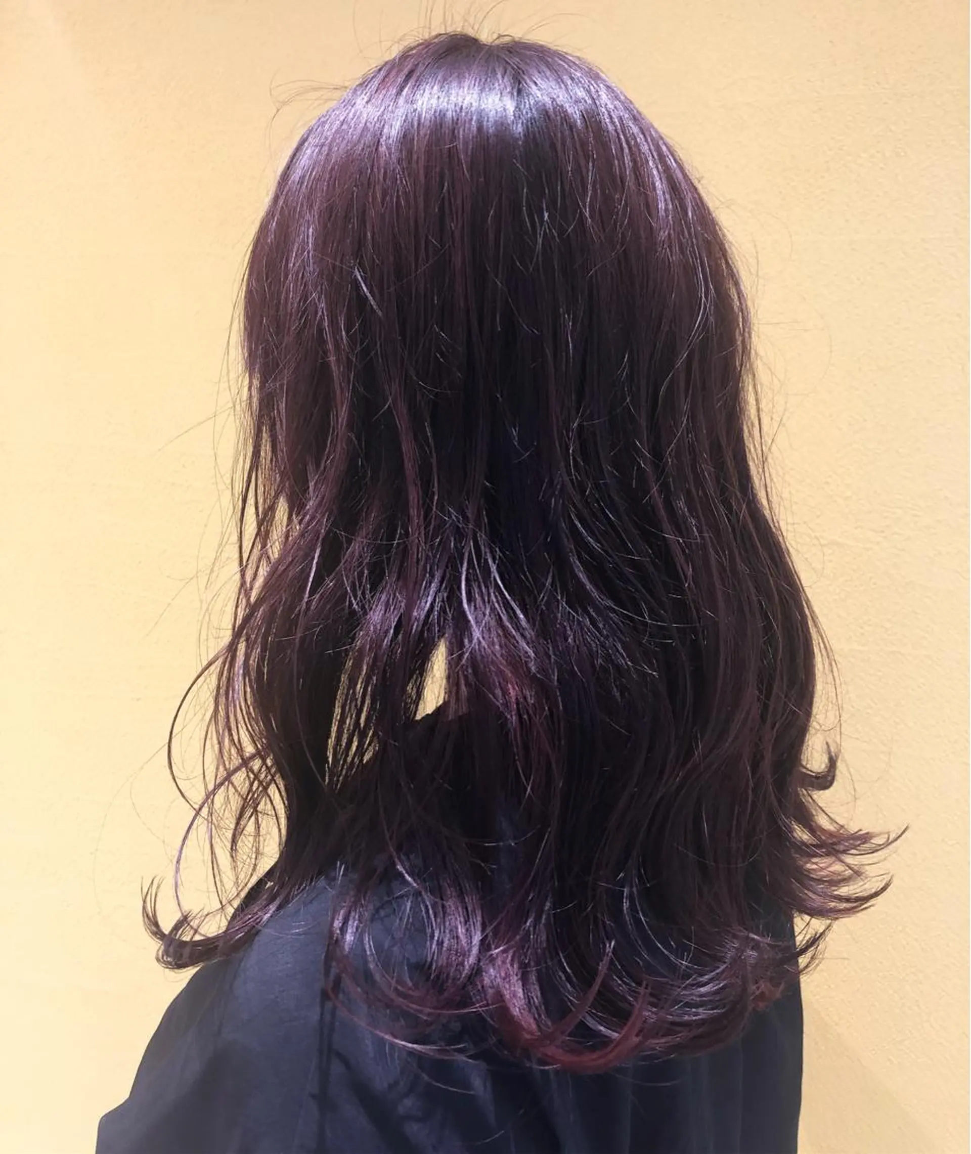 ロング カラー イルミナカラー ピンクカラー ピンクパープル パープルカラー sano sayakaのヘアスタイル